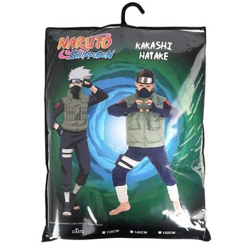 GalaxyCat Kostüm Naruto Shippuden Kinder Kostüm von Kakashi Hatake, Inkl. Stirnband, Kinder Kostüm von Kakashi Hatake