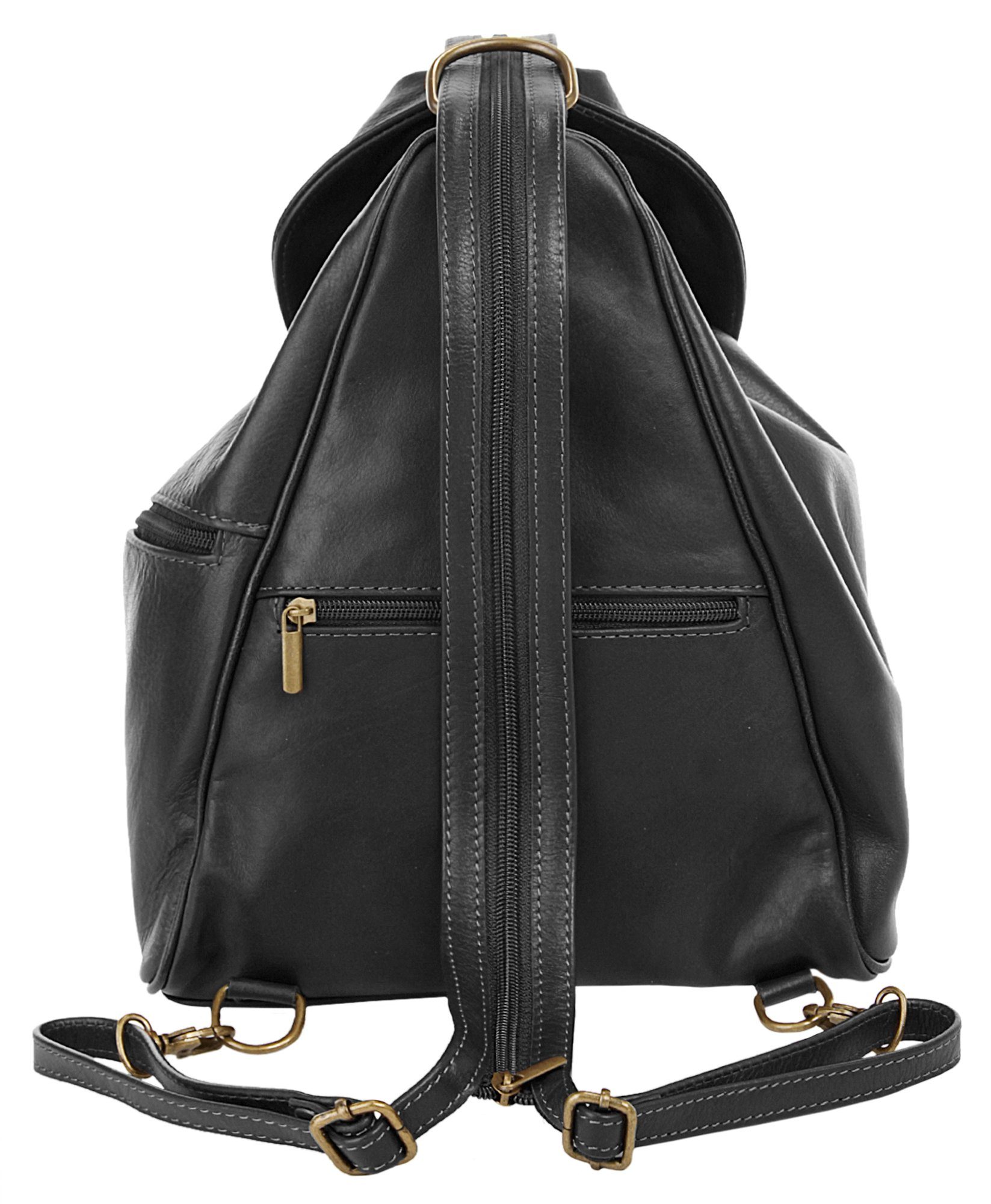 Piké Cityrucksack PIKÉ Damen ANNA MARIA echt Leder, Made in Italy, echt Leder, Made in Italy – Bild 4 von 5
