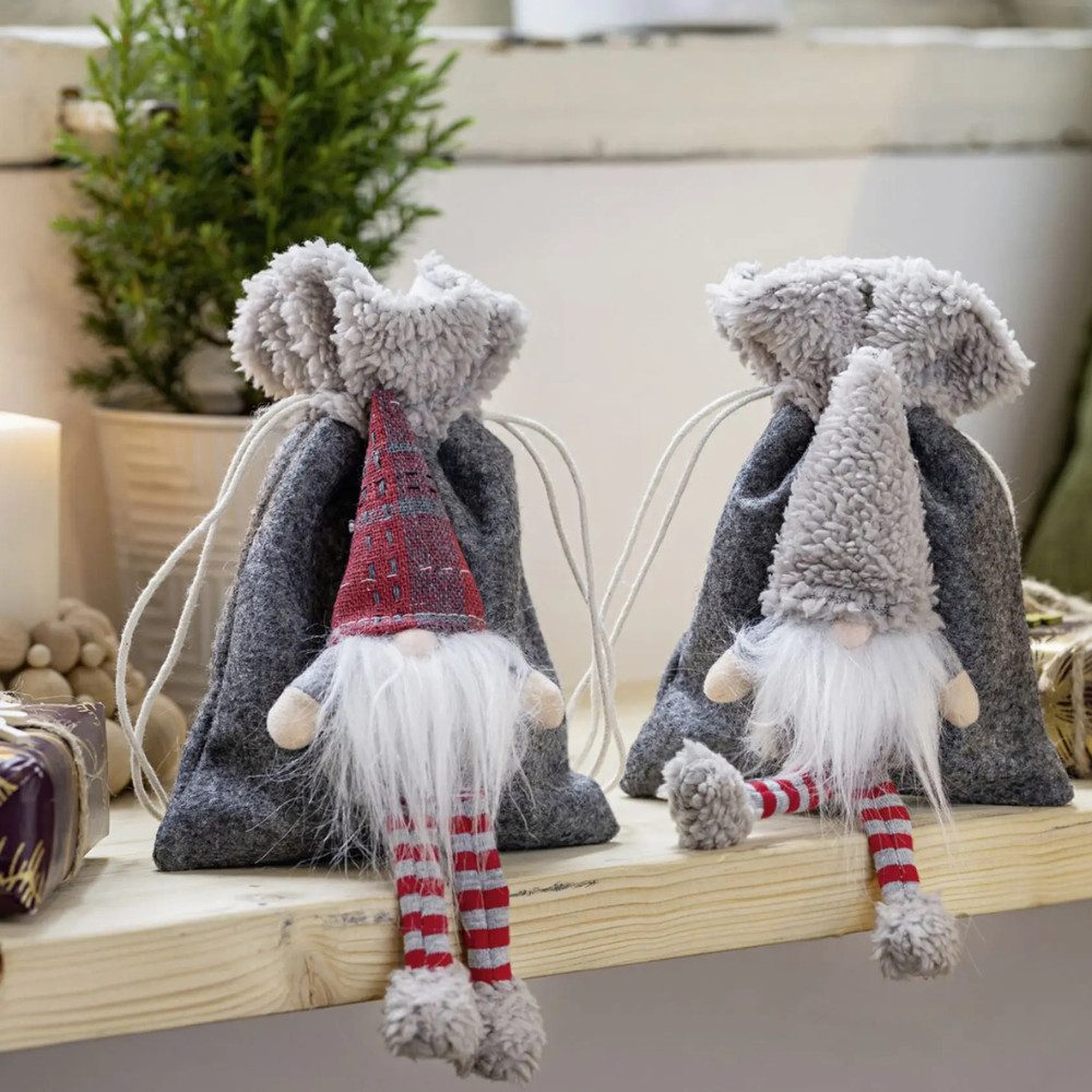 Home-trends24.de Wichtel Wichtel Geschenkbeutel Deko Weihnachten günstig online kaufen