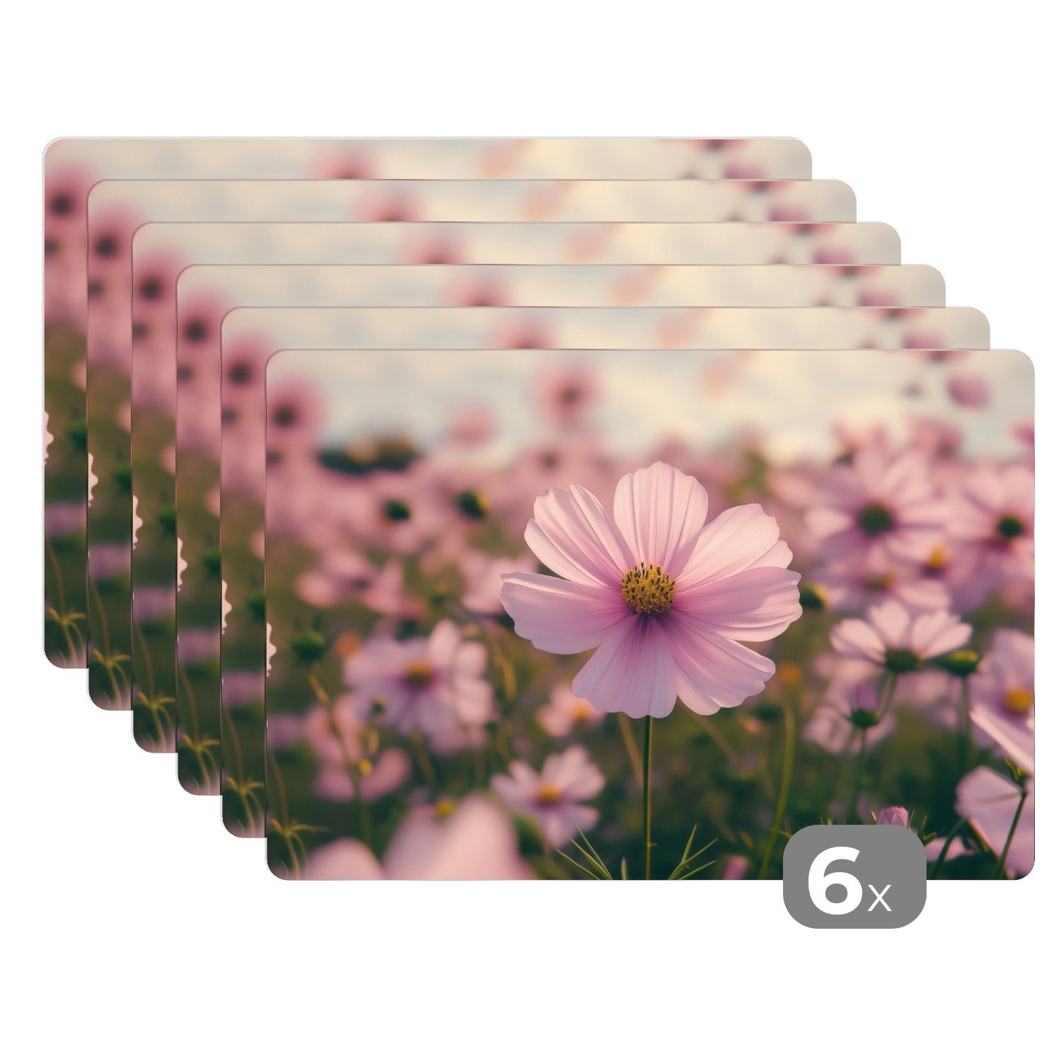 MuchoWow Platzset Blumen - Lila - günstig online kaufen