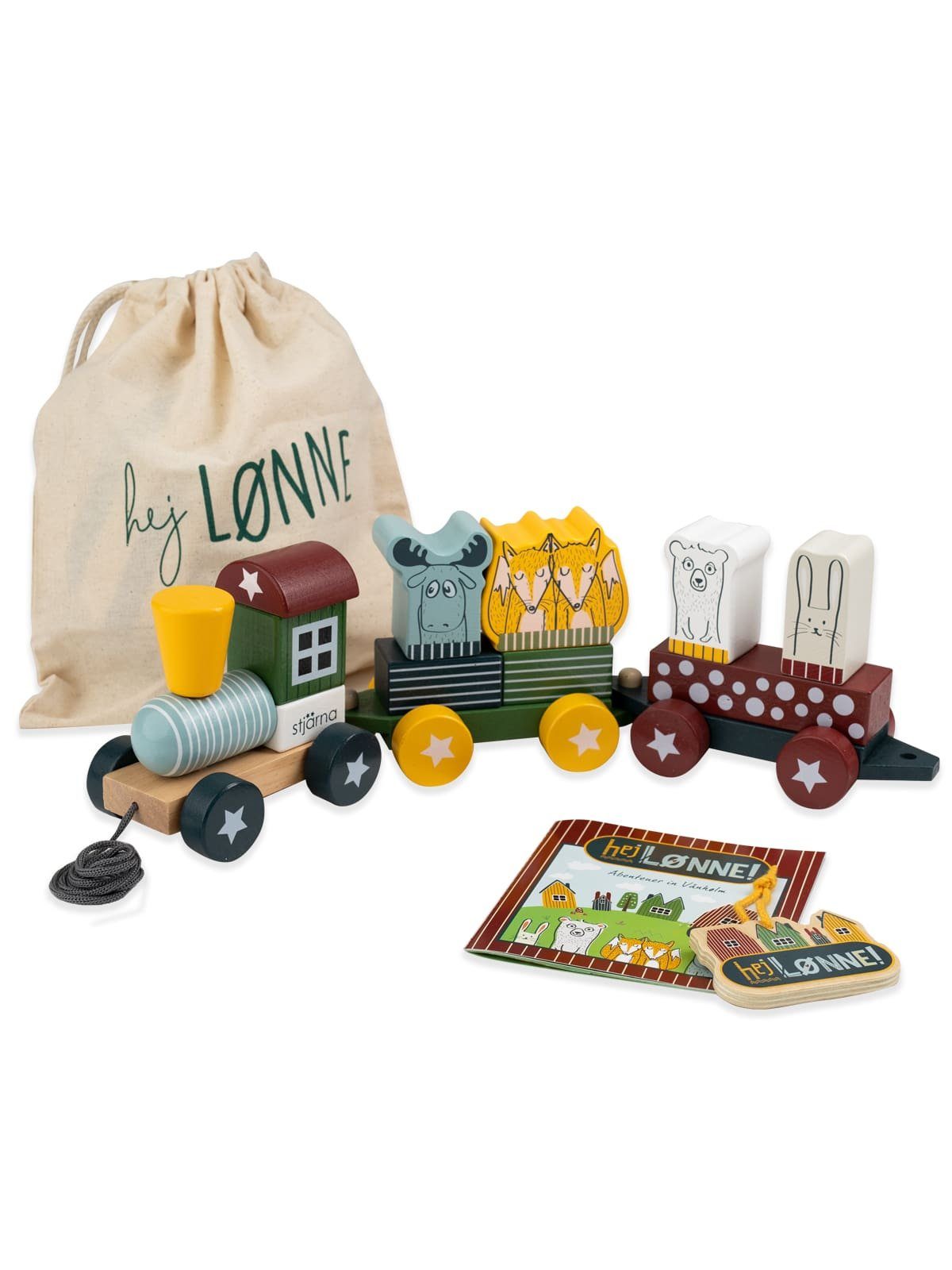 Hej Lønne Spielzeug-Eisenbahn Hej Lønne Holz-Eisenbahn günstig online kaufen
