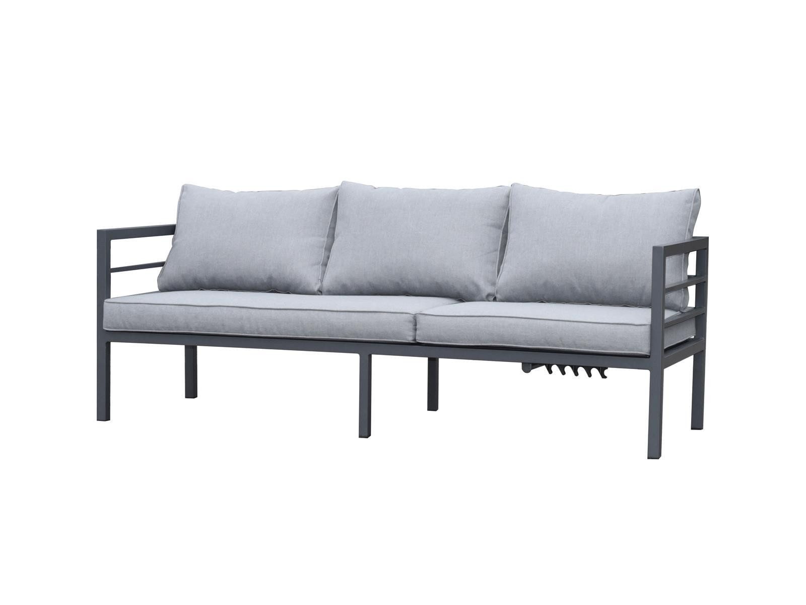 Green Spirit Loungeset »San Menaio« Lounge Set Ecklounge Loungemöbel Essgruppe Gartenmöbel, (Set, 4-tlg., Essgruppe für 7-8 Personen), mit verstellbarem Kopfteil, als Sonnenliege verwendbar