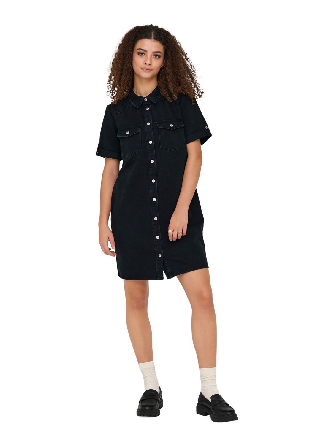 ONLY Sommerkleid ONLLISA S/S DNM aus Baumwollmix günstig online kaufen