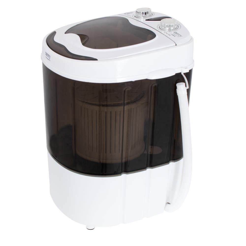 Camry Waschschüssel CR 8054, Mini Waschmaschine + Schleuder, 3 kg, Camping, Braun, weiß