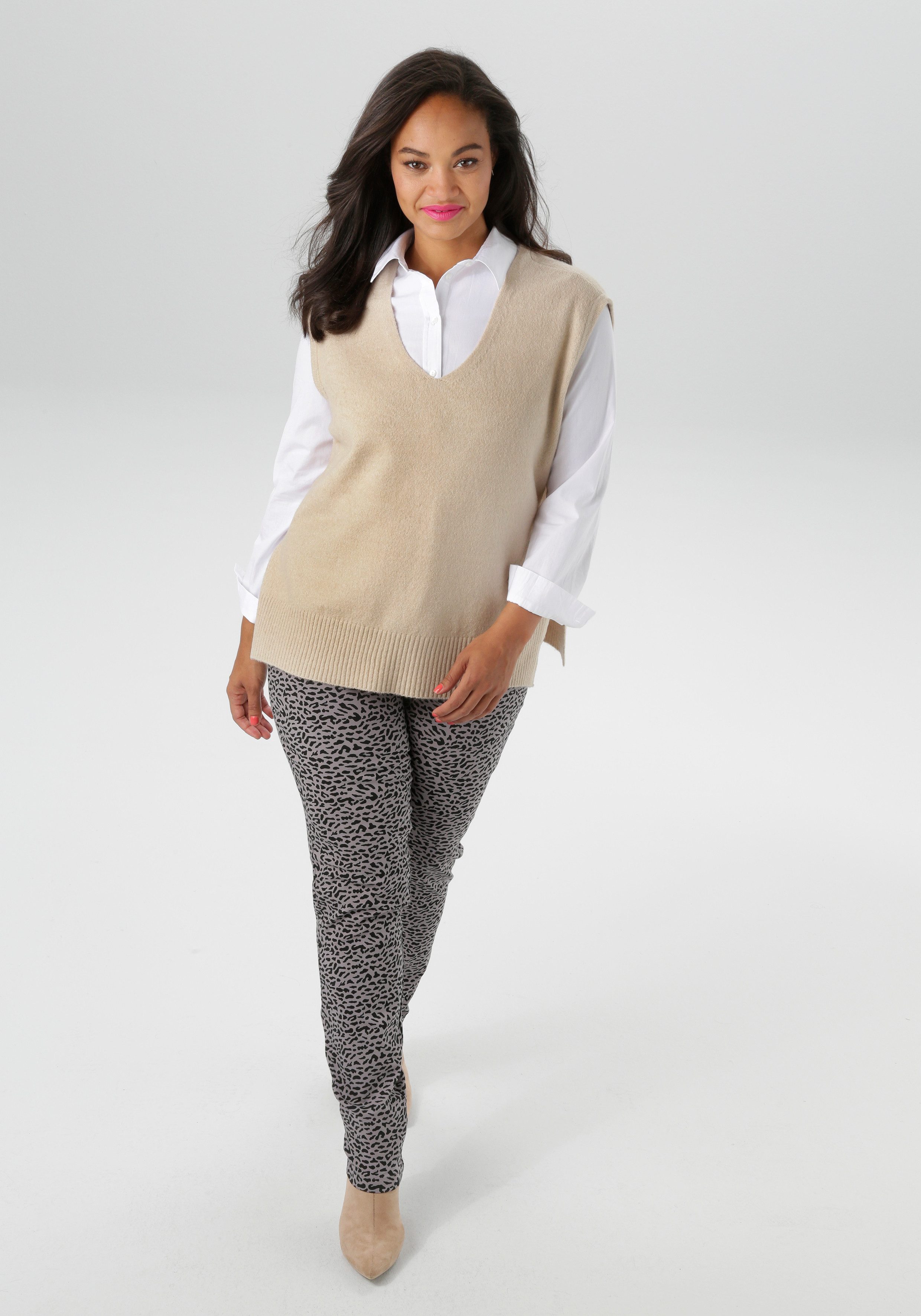 Aniston PLUS Pullunder mit V-Ausschnitt günstig online kaufen