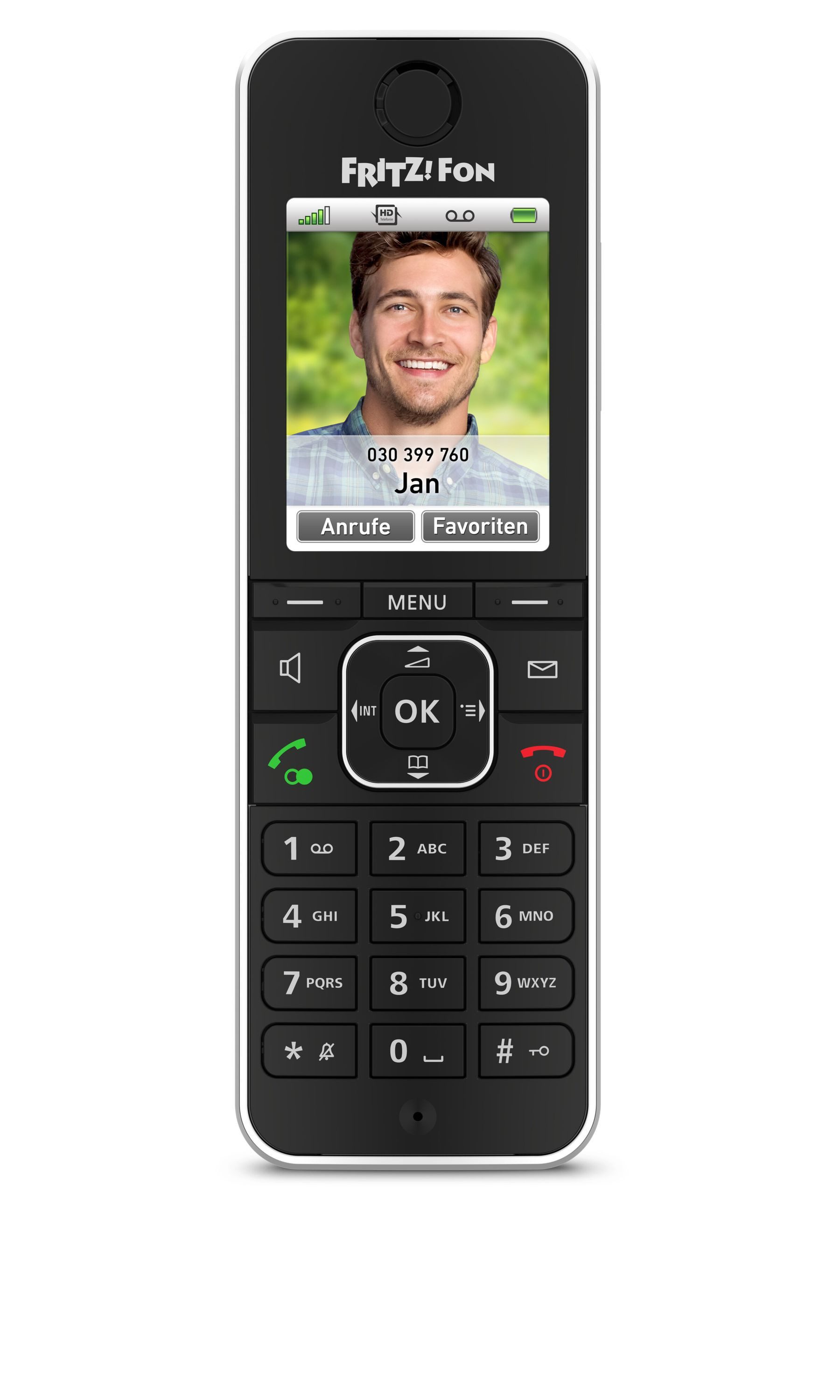 Fritz! FRITZ!Fon C6 schwarz Schnurloses DECT-Telefon