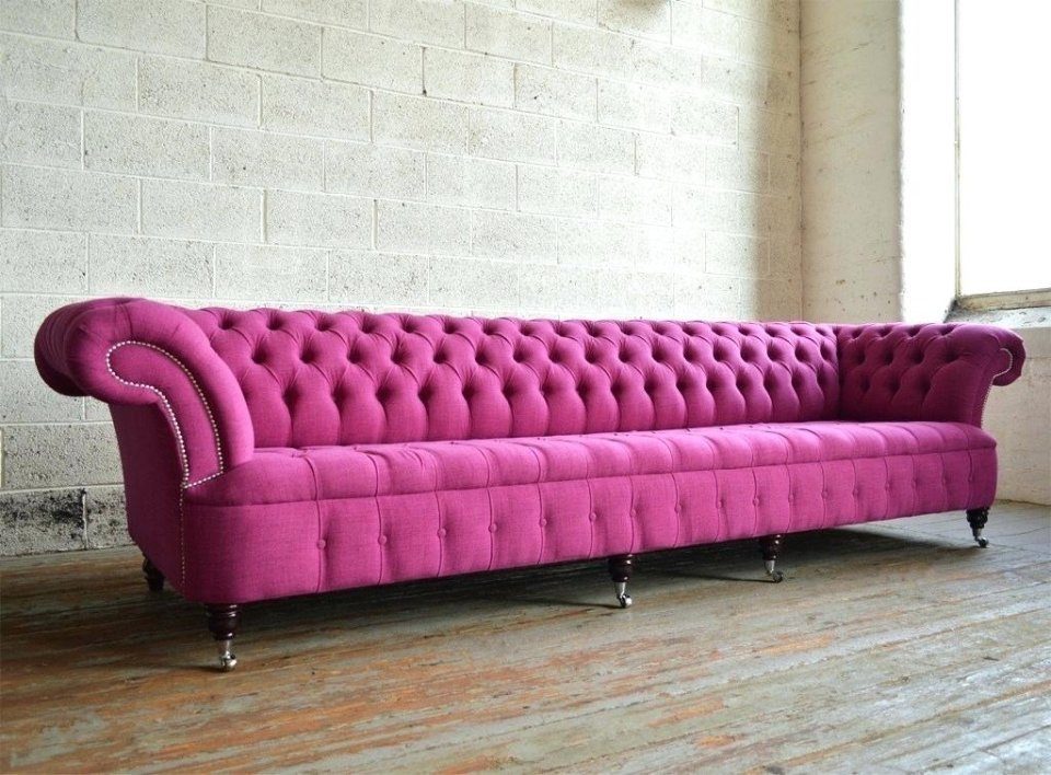 JVmoebel Chesterfield-Sofa, Chesterfield 5 Design 275 Couch cm Sofa Sofa Sitzer