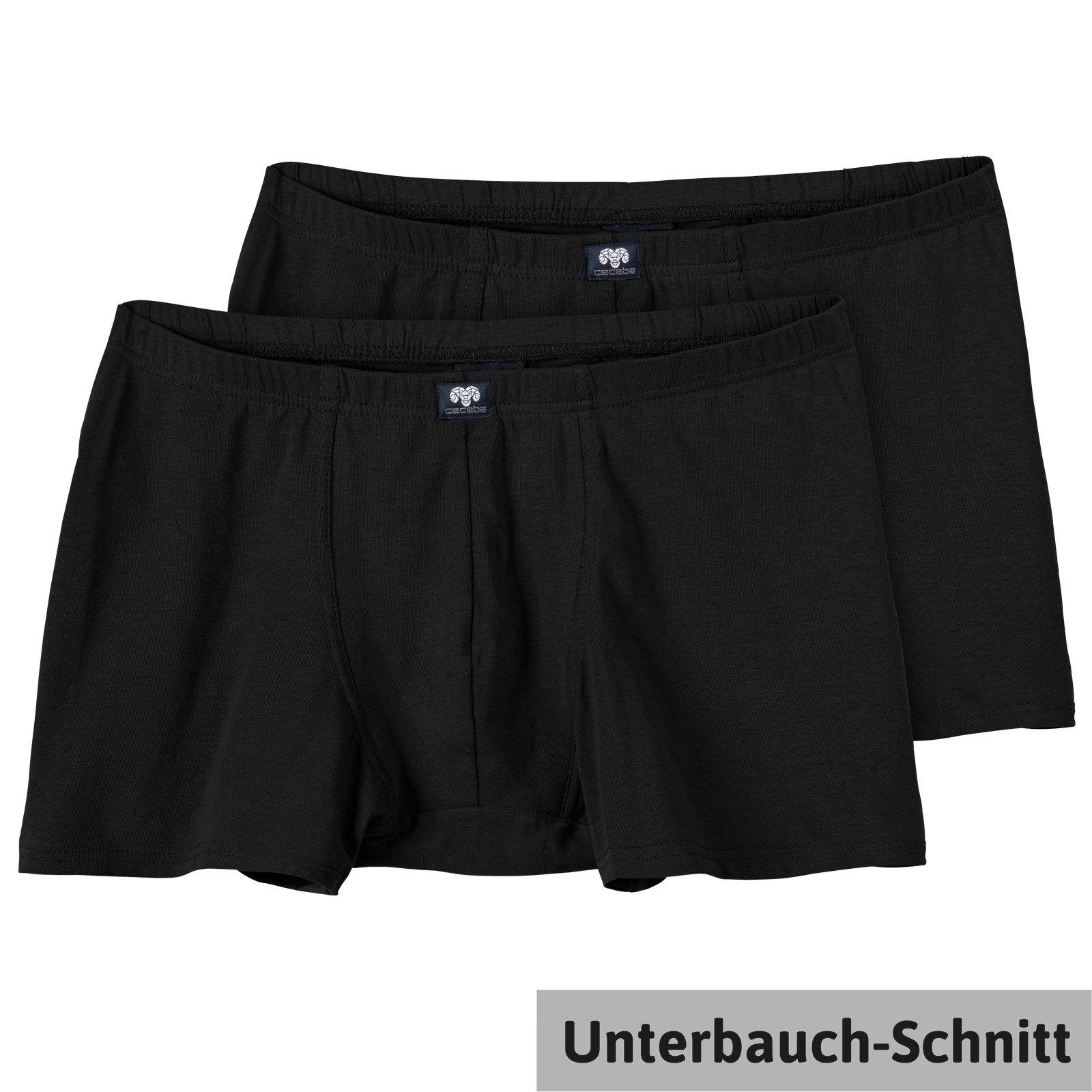 CECEBA Retro Pants Ceceba 2er-Pack Unterbauch-Stretch XXL schwarz (Packung, 2-St., 2er-Pack)
