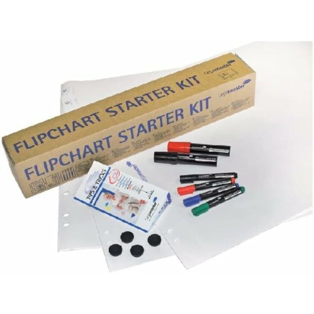 LEGAMASTER Tafel Starterset 7-124900 für Flipcharts 14teilig