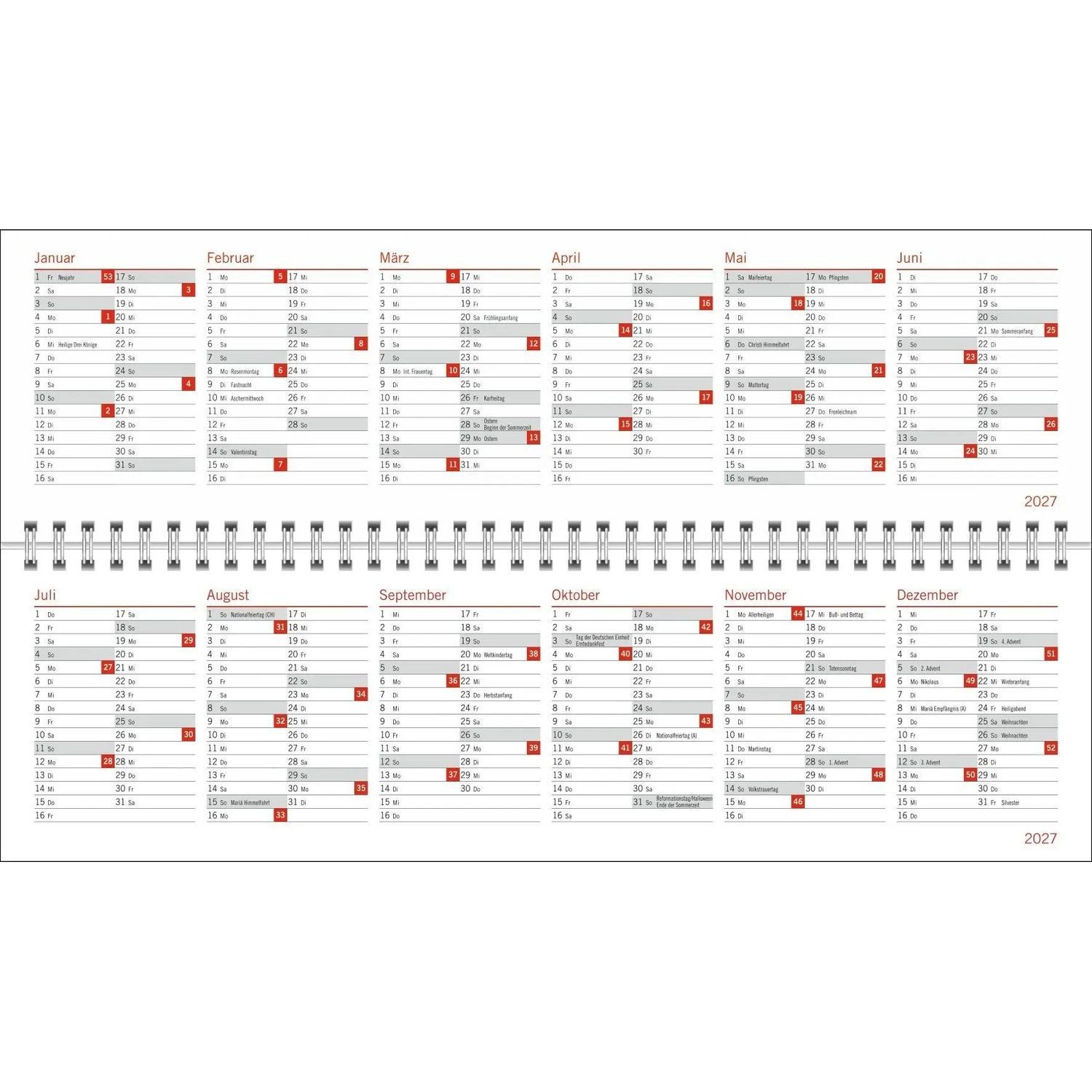 HEYE Querkalender Peanuts Wochenquerplaner 2027