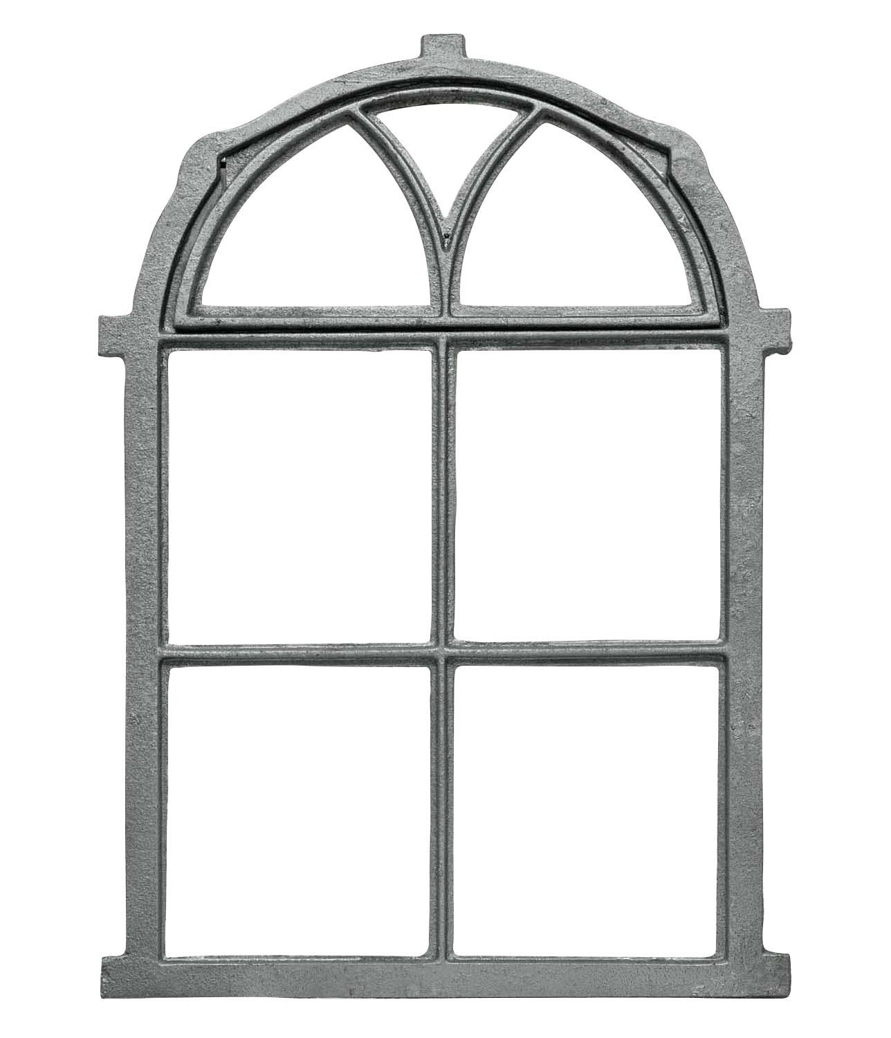 Dekoobjekt Fenster zum Öffnen grau Klappfenster Stallfenster Eisenfenster Eisen A