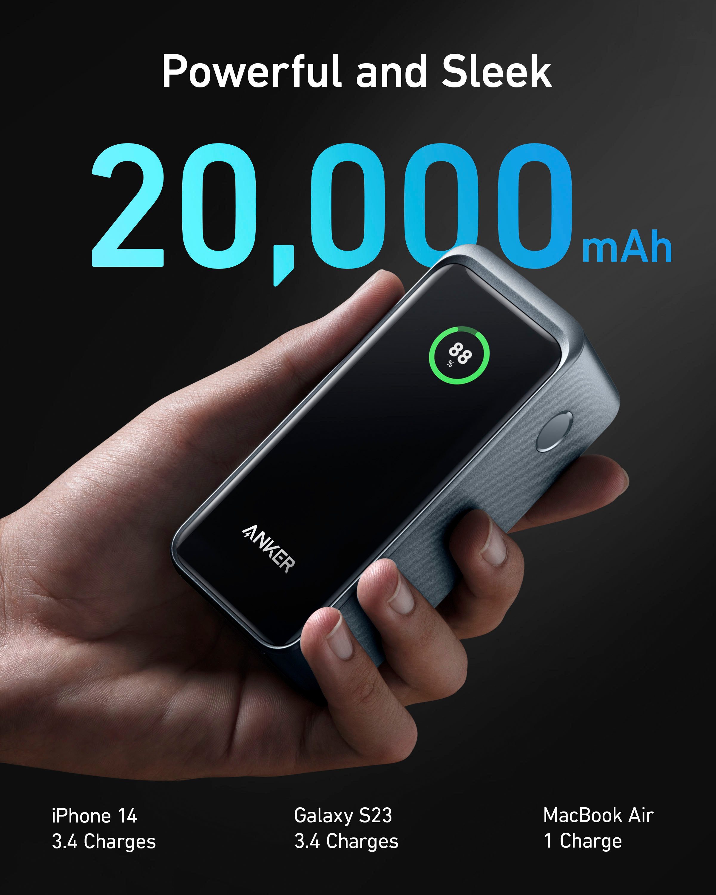 Anker Prime 20.000mAh Powerbank (200W) Powerbank 20000 mAh