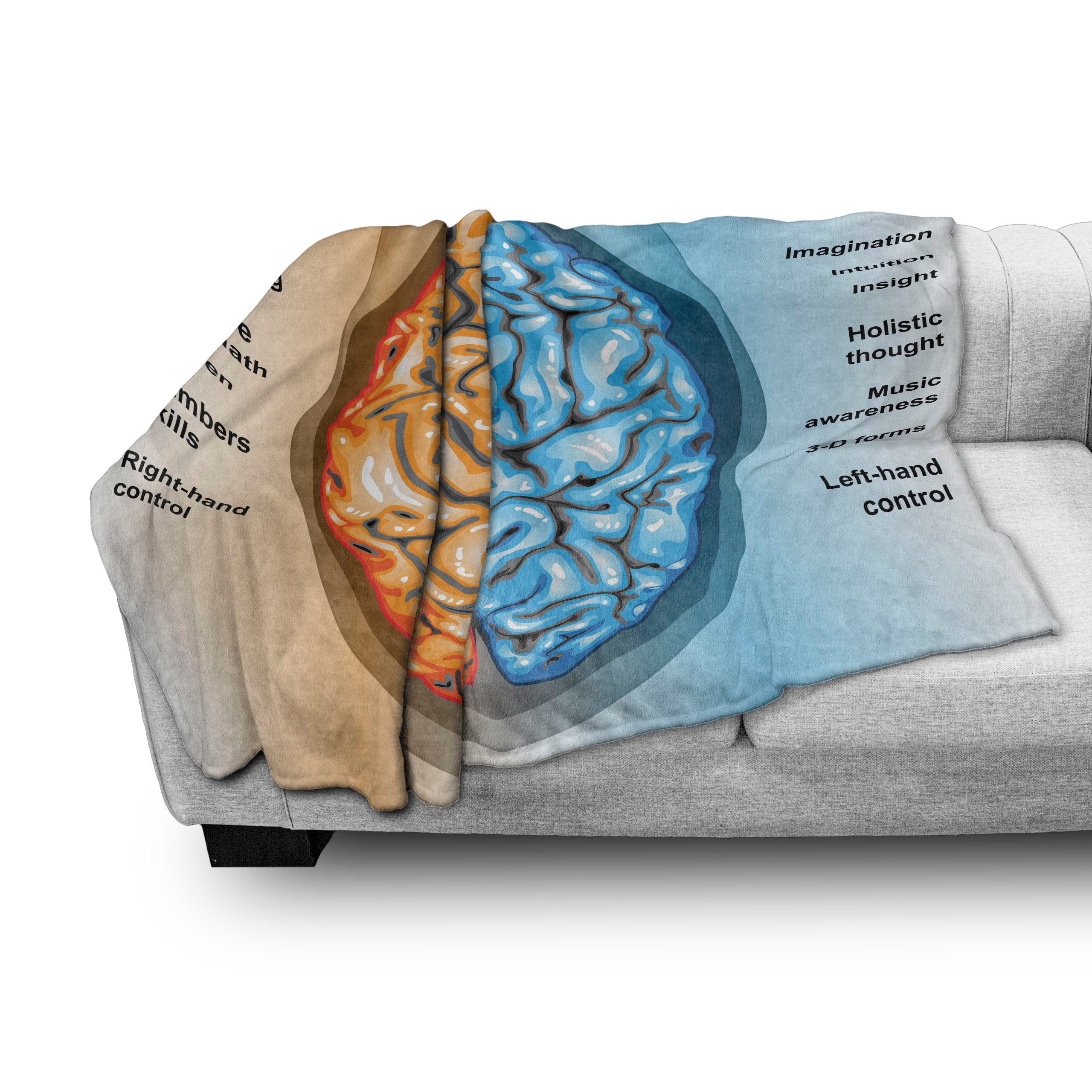 Left und Außenbereich, Brain Plüsch Lehrreich Right für Abakuhaus, Gemütlicher den Innen- Wohndecke