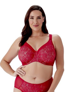 BERLEI Fullcup-BH Lingerie Beauty Everyday Bügel Minimiser BH Red 90 F (gemouldeter BH, 1-tlg., glatte Spitze)