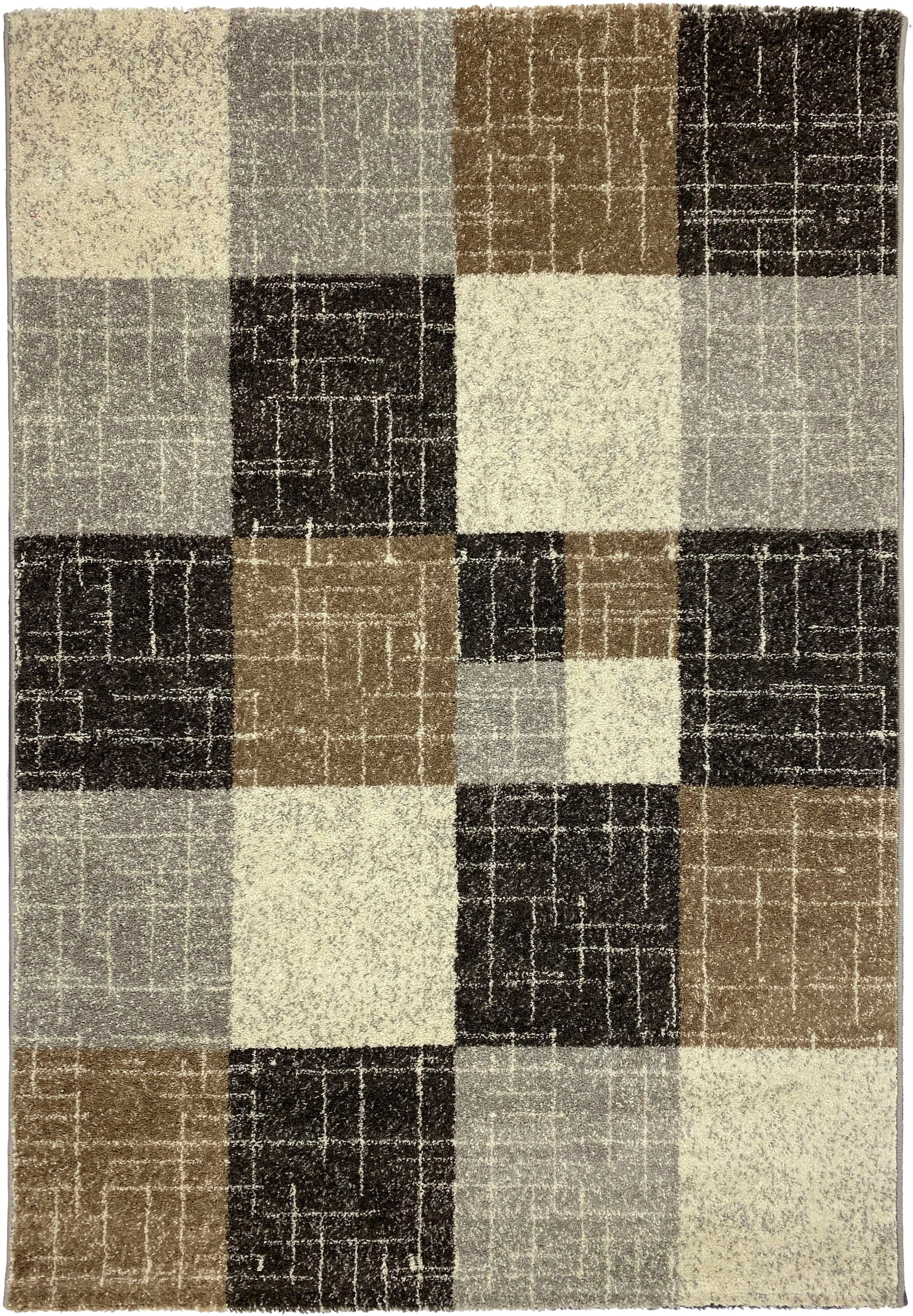 Teppich »Relax 8100«, RESITAL The Voice of Carpet, rechteckig, Höhe 8 mm,  Kurzflor, gewebt, modernes Karo Design, Wohnzimmer online kaufen | OTTO