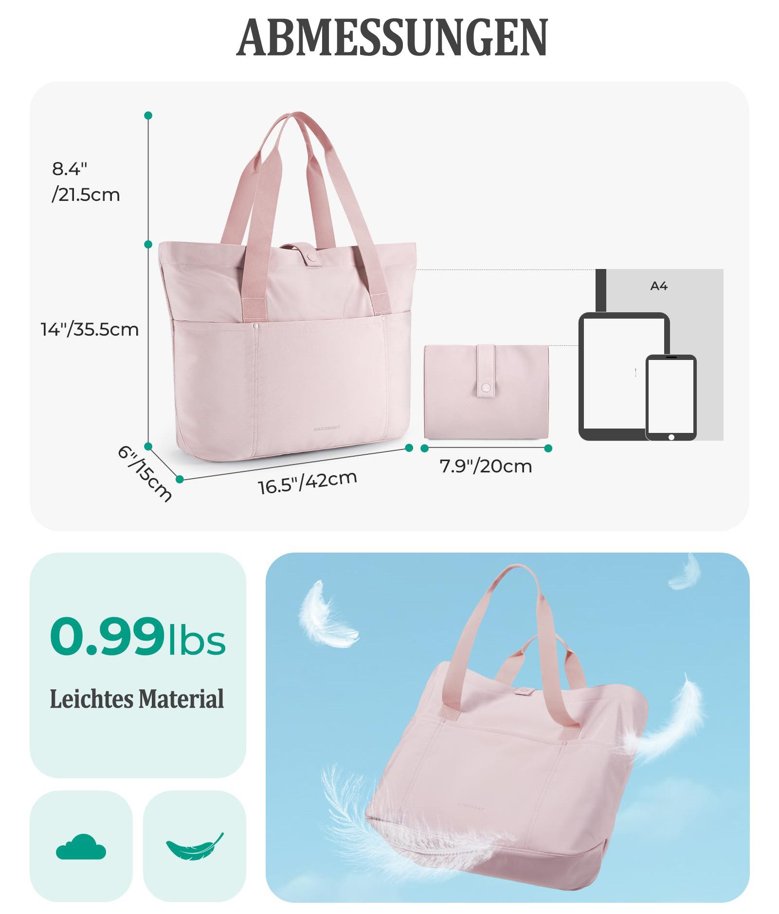 Coonoor Schultertasche Damentasche Schultertasche, faltbare Handtasche, günstig online kaufen
