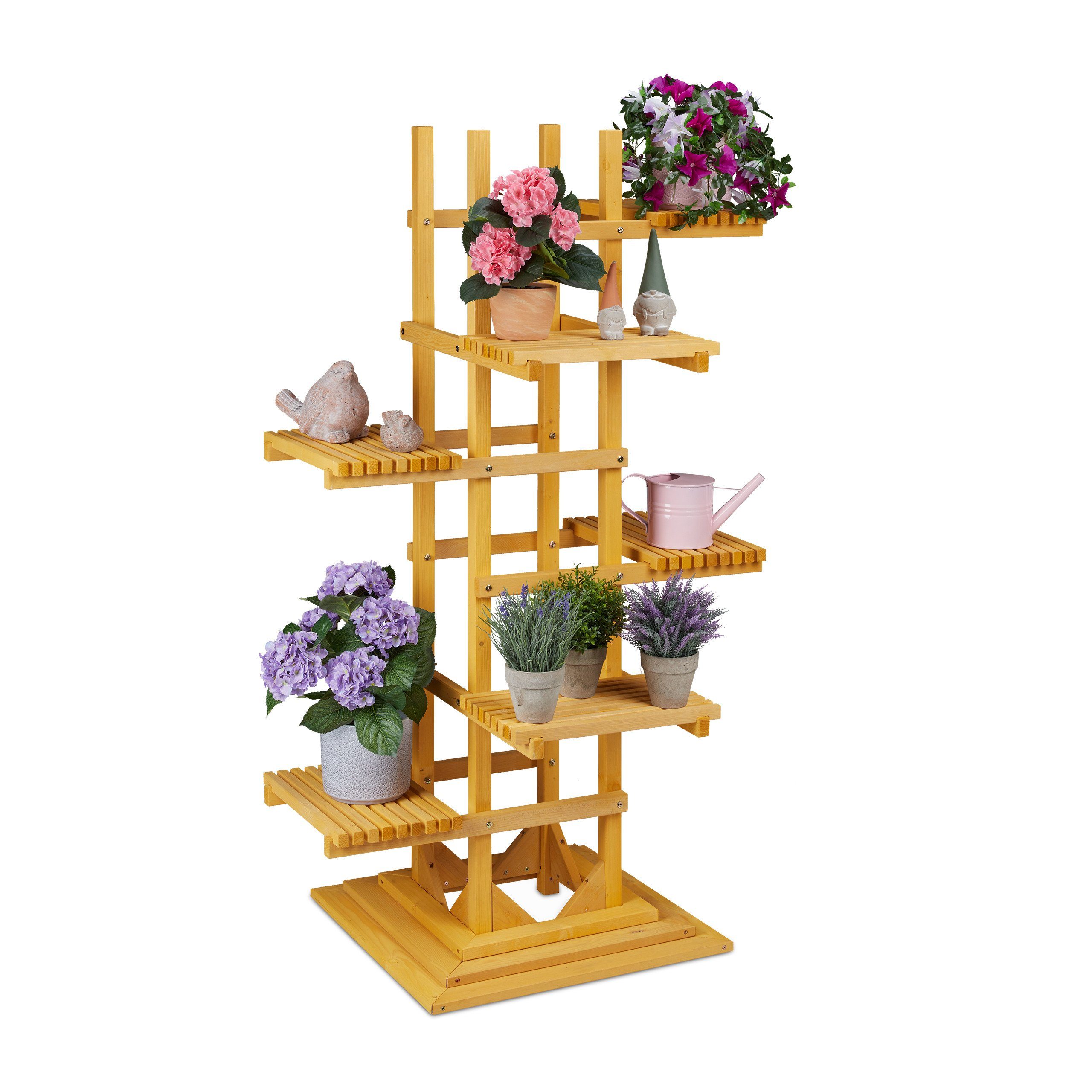 relaxdays Blumenständer Blumentreppe mit 6 Etagen (1 St)