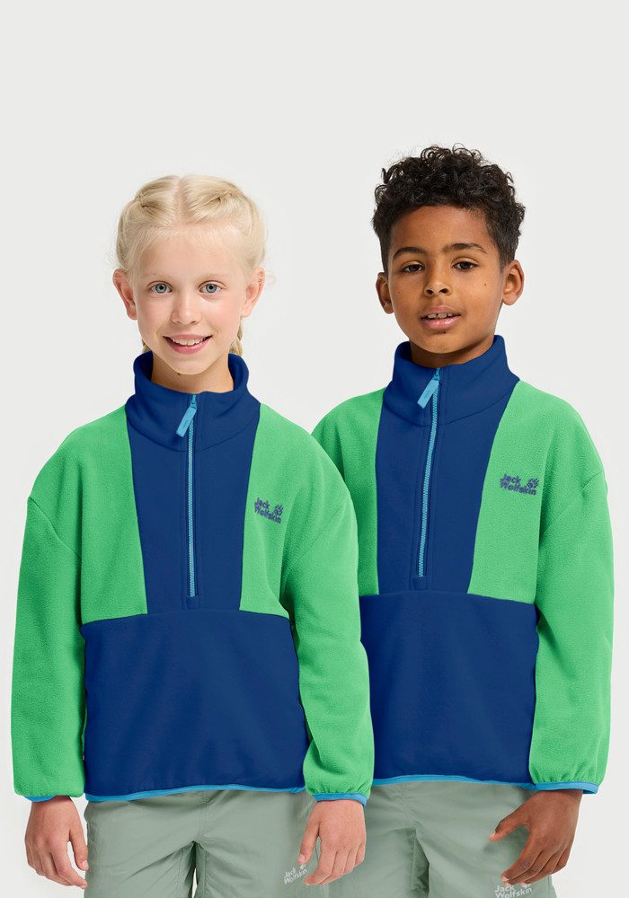 Jack Wolfskin Strickfleece-Pullover COLORBLOCK TAUNUS HZ K