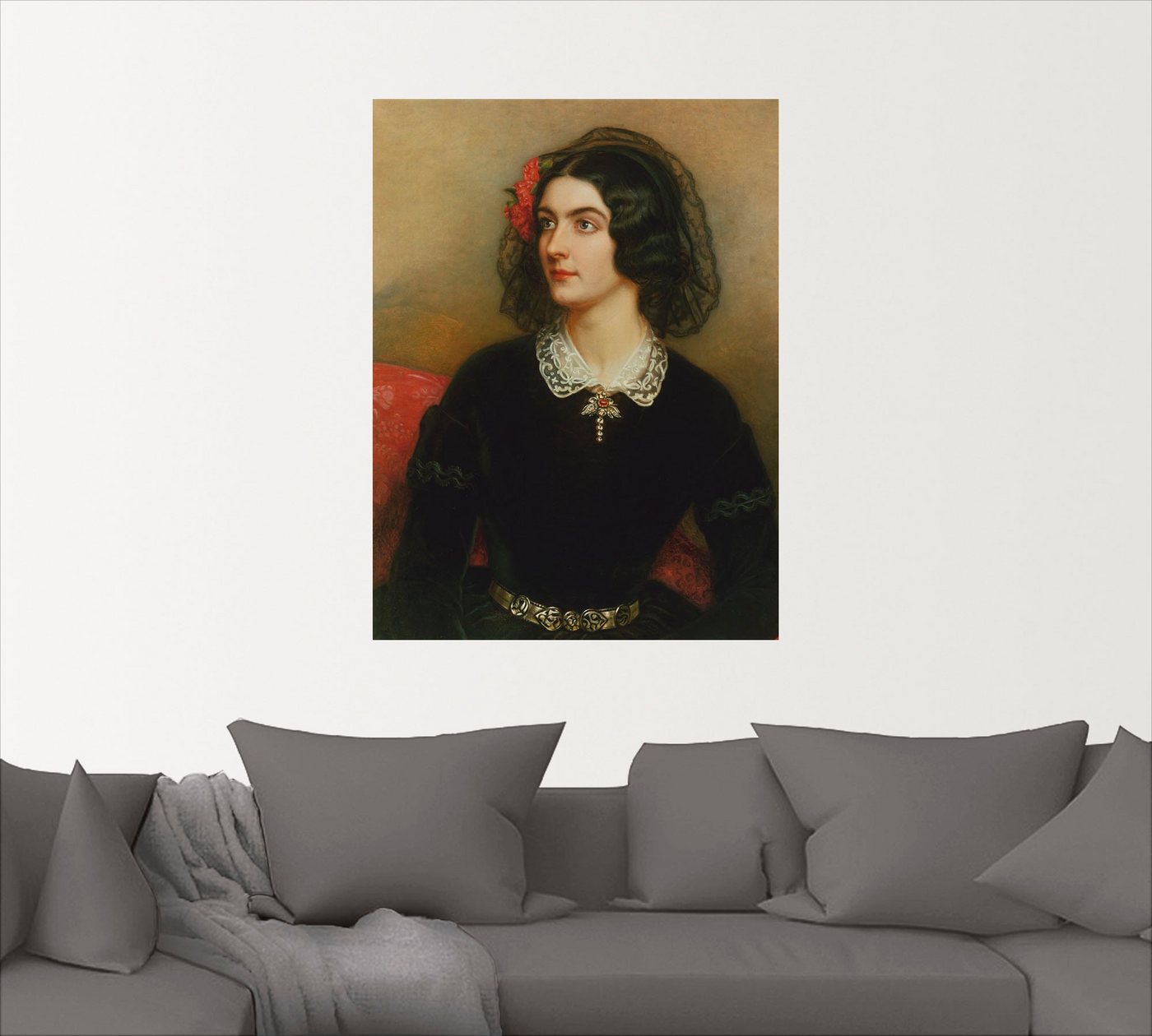 Artland Wandbild »Bildnis der Lola Montez«, Frau (1 Stück), in vielen Größen & Produktarten -Leinwandbild, Poster, Wandaufkleber / Wandtattoo auch für Badezimmer geeignet-kaufen