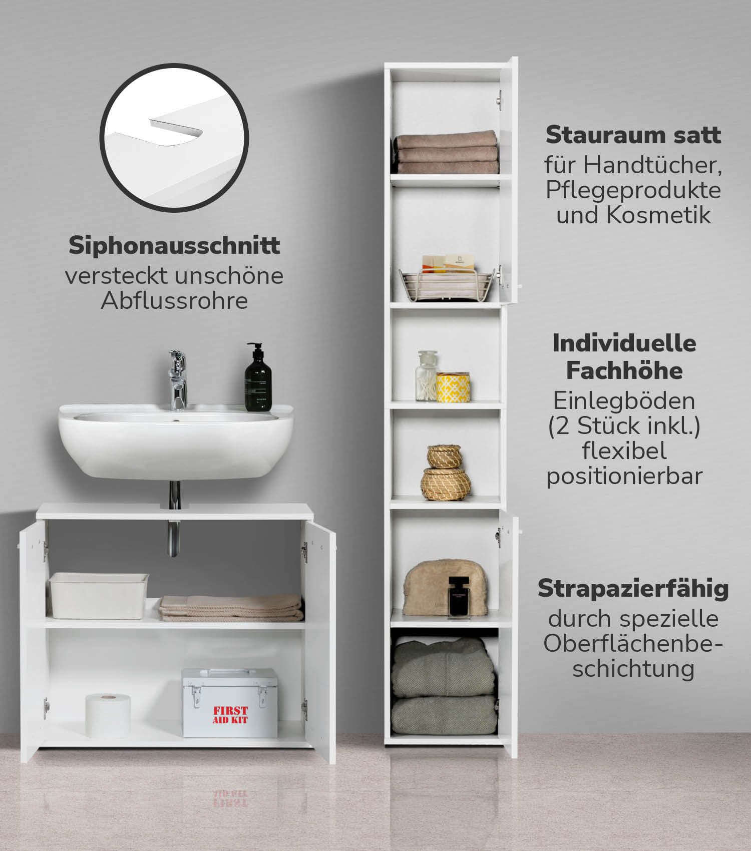 mokebo Badmöbel-Set Der Steuermann, (2-teilig), Unterschrank günstig online kaufen