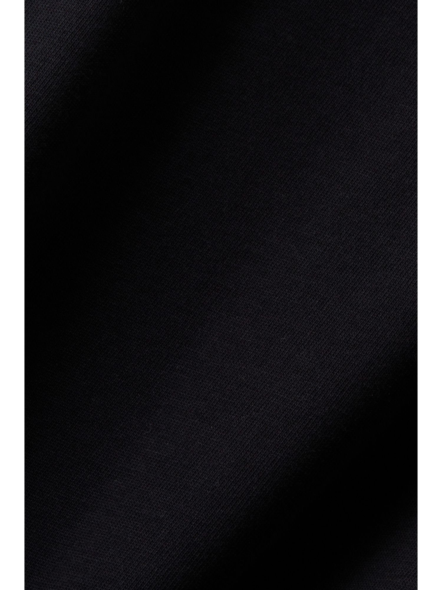 Esprit BLACK T-Shirt (1-tlg) mit Logostickerei T-Shirt