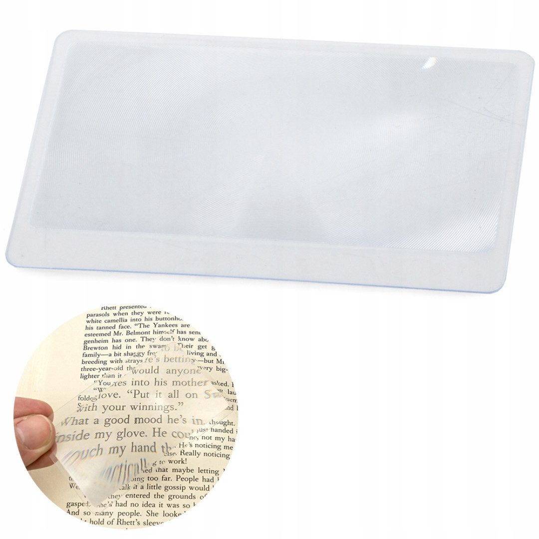 RACEL Handlupe Leselupe Kartenlupe Taschenlupe Visitenkartenformat 3‑fach, 1-tlg.
