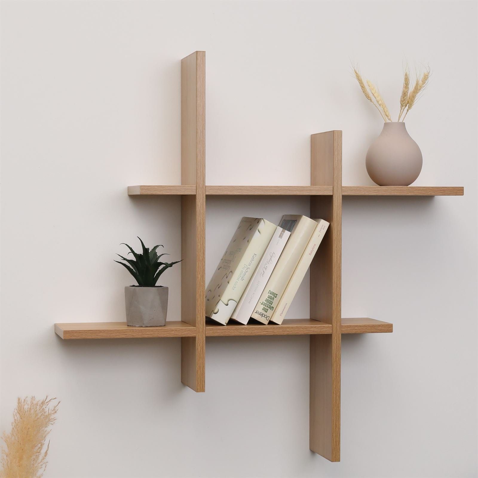 Wandregal Holz Hashtag 75x75x15 cm, Schweberegal, günstig online kaufen