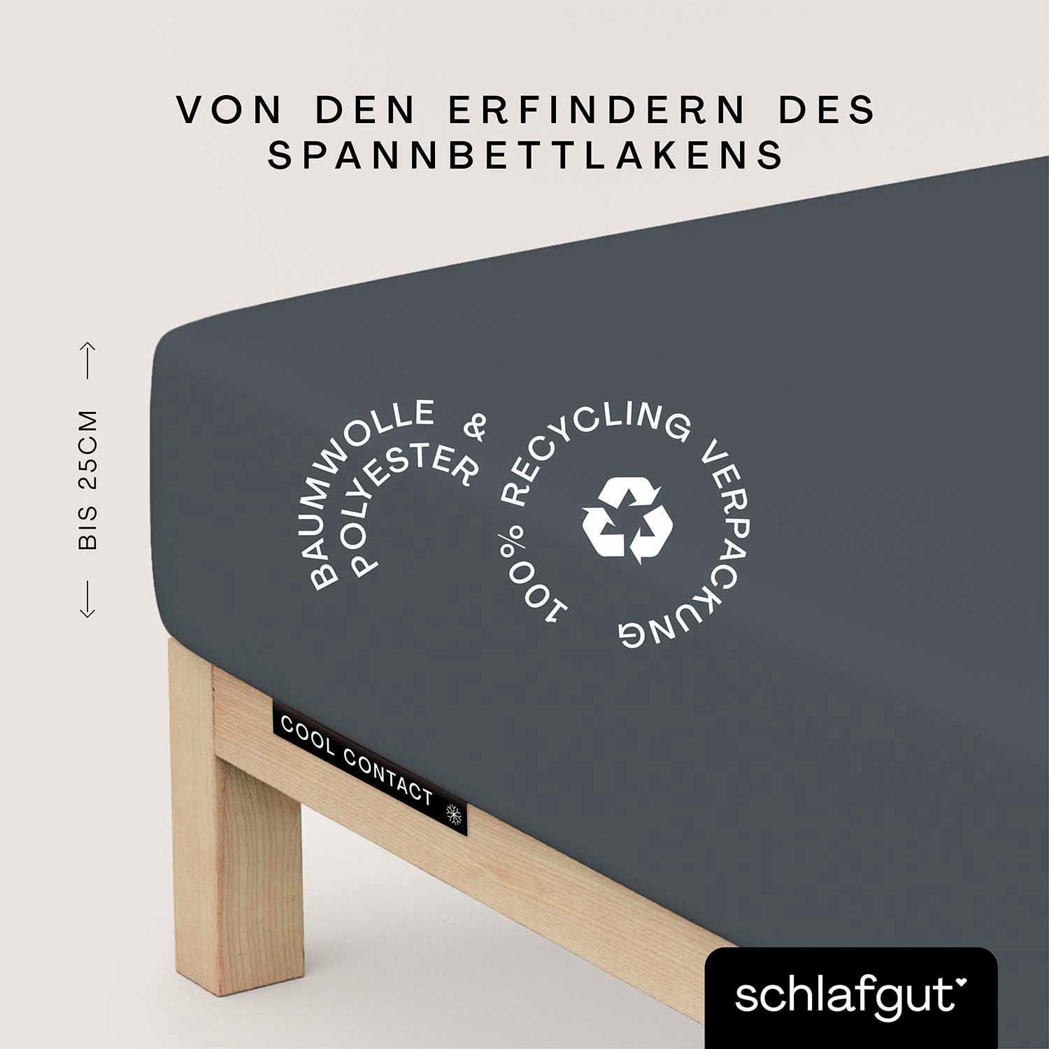 Schlafgut Spannbettlaken »Cool Contact«, 100% gekämmte Mikrofaser günstig online kaufen