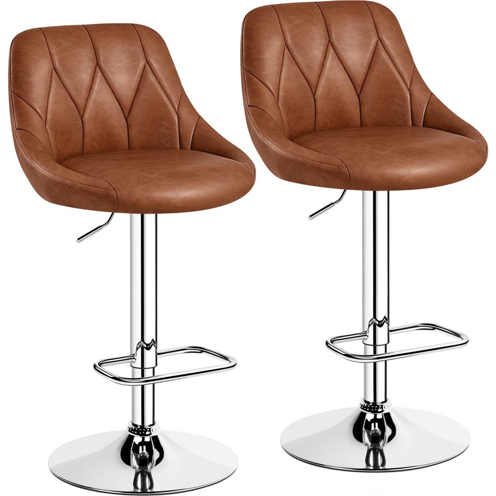 Yaheetech Barhocker (2 St., 2er), Verstellbare Sitzhöhe 61,5 cm - 83 cm Pol günstig online kaufen