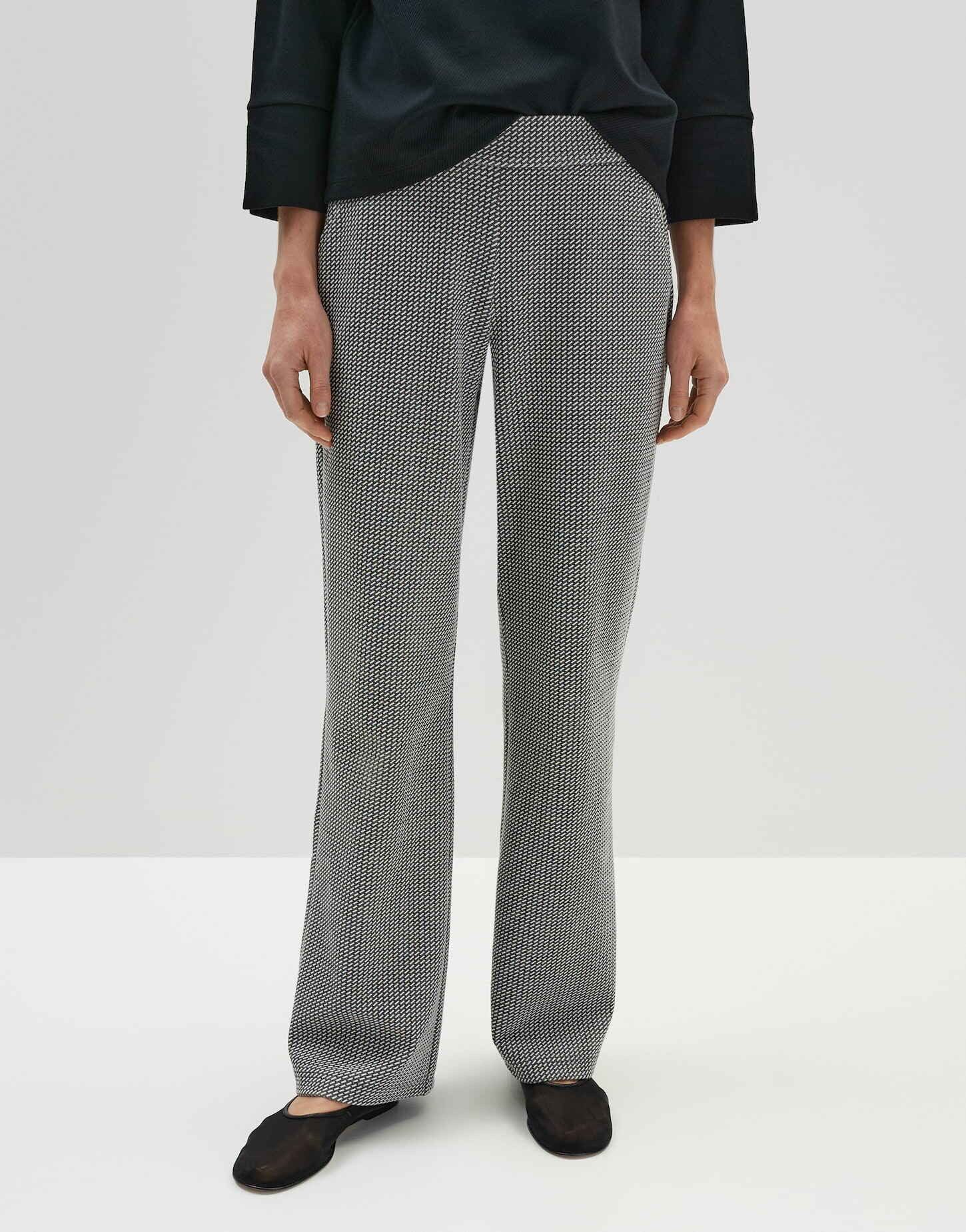 Stoffhose Weite Jopppants CENYA MINIMAL aus Struktur Sweat