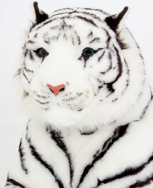 BRUBAKER Kuscheltier Tiger in Lebensgröße - 220 cm Riesiger Plüschtiger (König des Dschungels, 1-St., XXXL Stofftier 2,2m), Gigantisch Groß - Braun oder Weiß