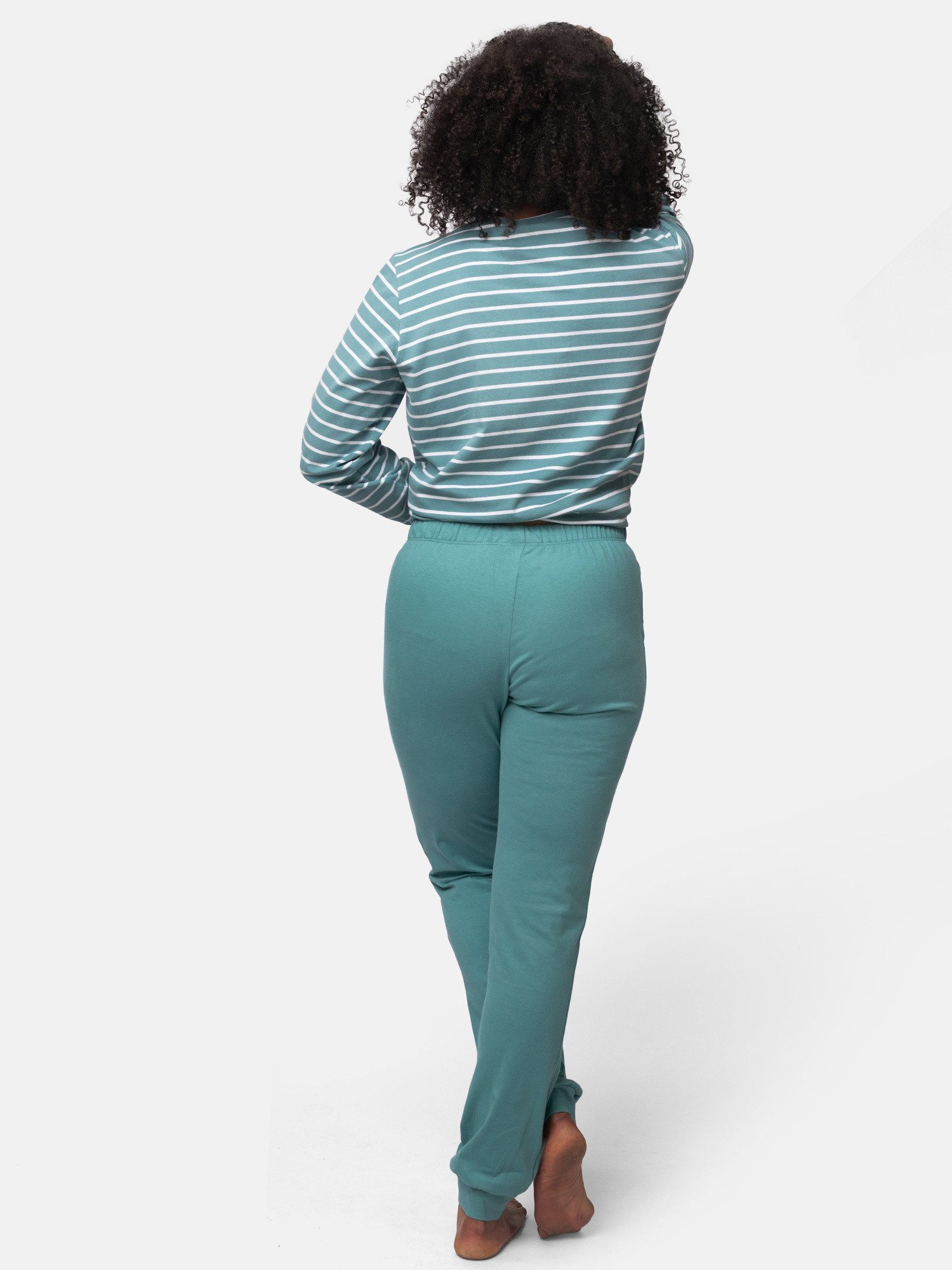 greenjama Pyjamahose aus weichem Jersey, Biobaumwolle