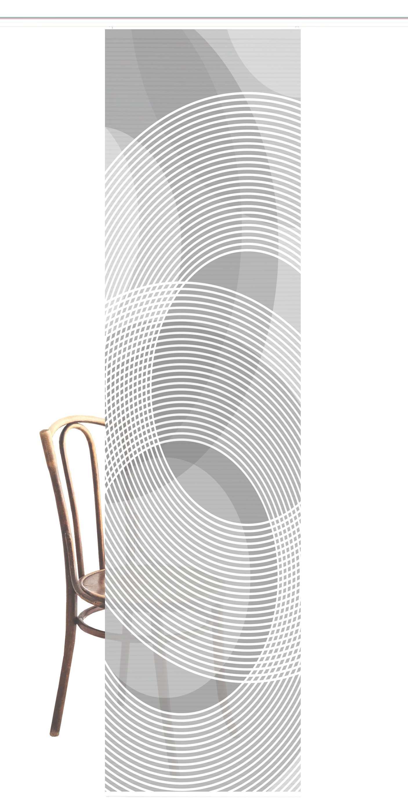 HOME in green Schiebegardine AFONSO (1 St), Paneelwagen, halbtransparent, DIGITALBEDRUCKT, BAMBUSOPTIK RECYCELT