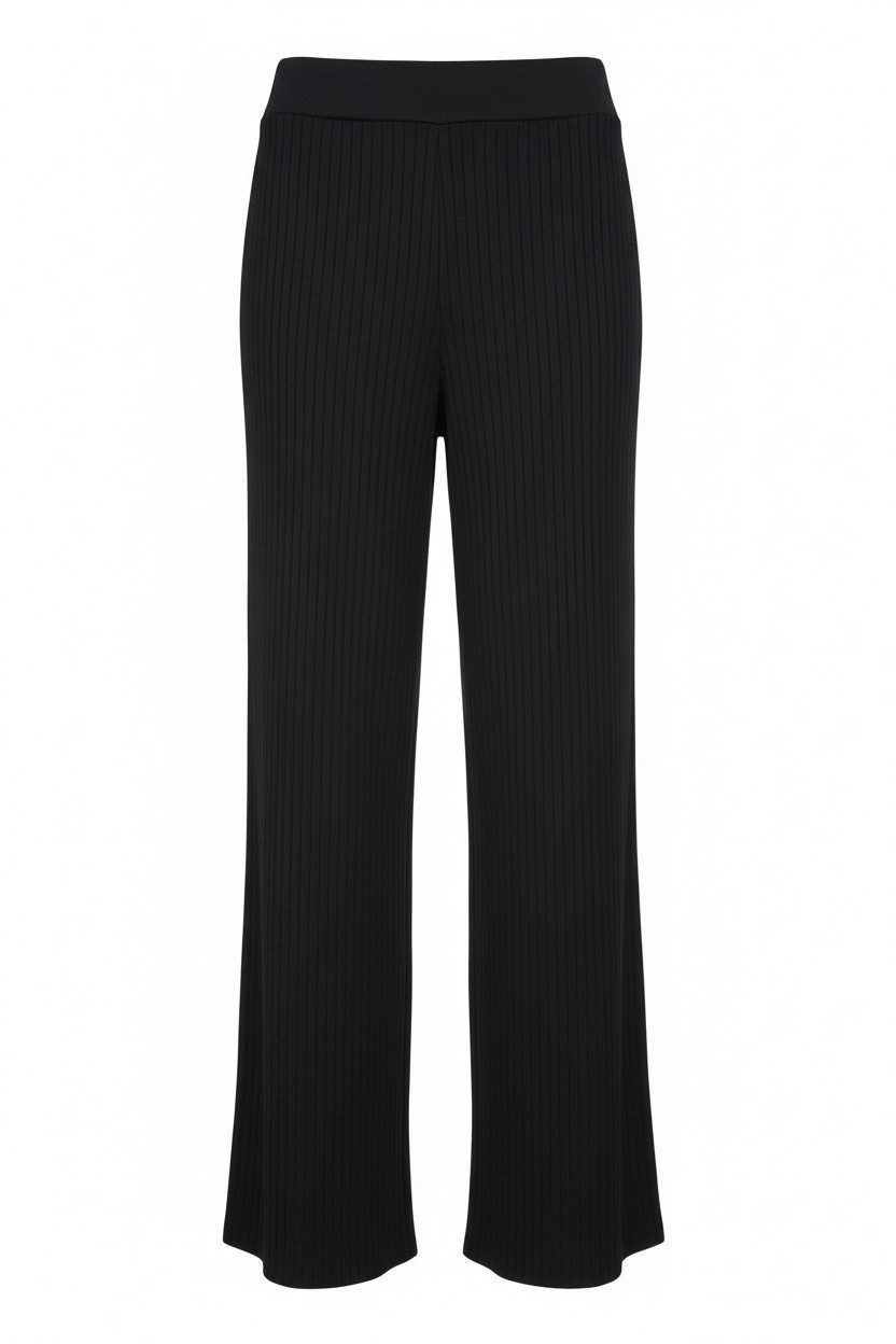 Zuckerwatte Strickhose Rippstrickoptik aus Viskose mit Elasthan günstig online kaufen