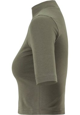 URBAN CLASSICS T-Shirt Urban Classics Damen Ladies Cropped Turtleneck Tee (1-tlg)