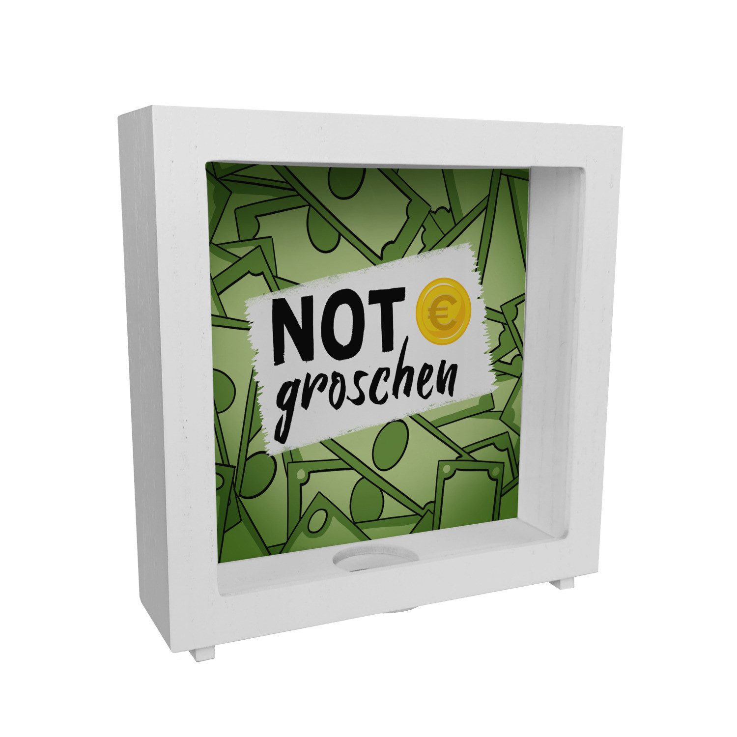 Spardose Notgroschen Rahmen Spardose aus Holz für den Notfall
