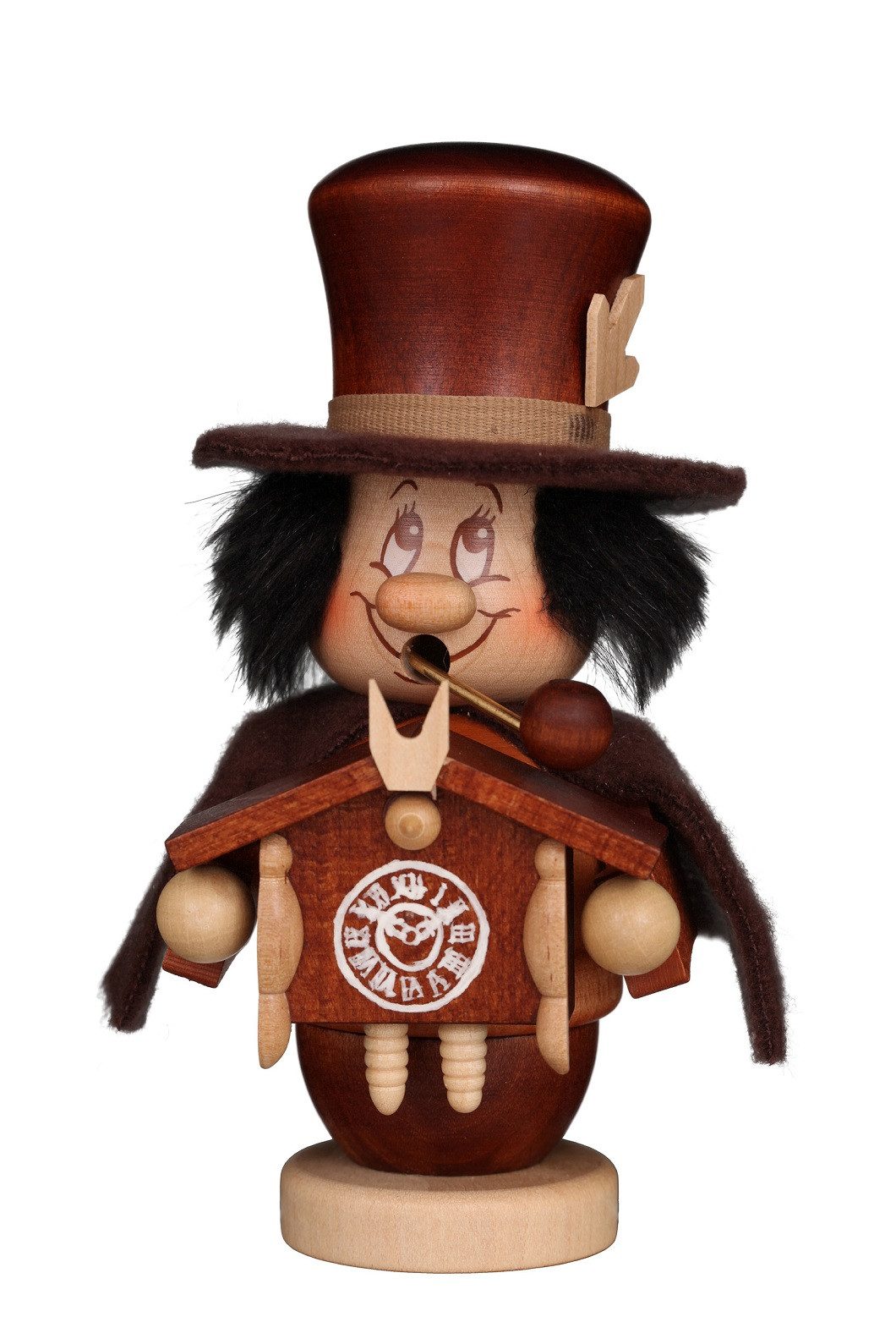 Christian Ulbricht Räuchermännchen Ulbricht Räuchermann Miniwichtel Schwarzwälder, (1 St), Handarbeit aus dem Erzgebirge