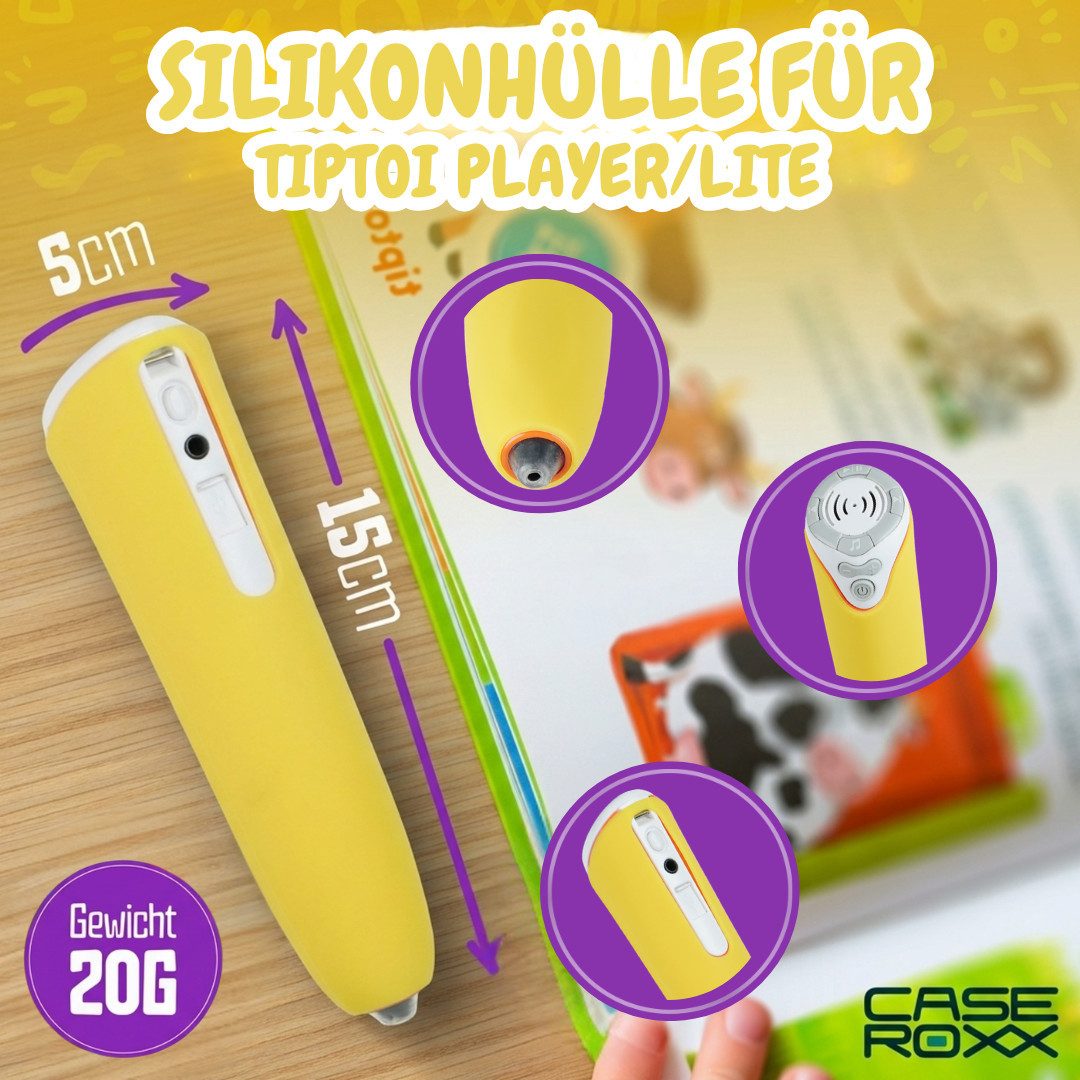 caseroxx Lernspielzeug Silikon-Hülle für Ravensburger TipToi Player (00700) / Lite 153 (1-St) – Bild 5 von 5