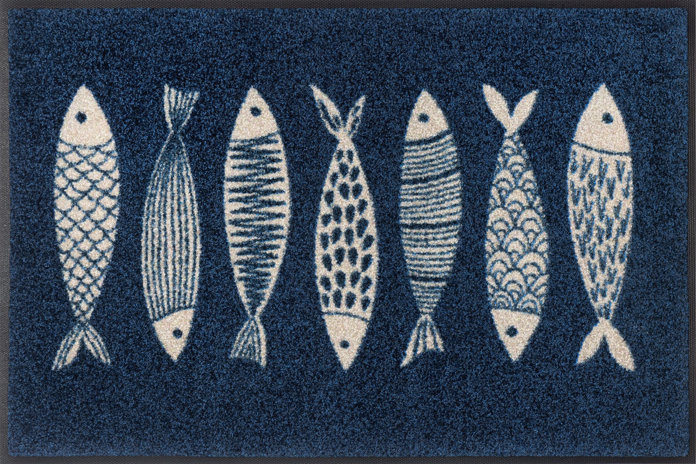 wash+dry by Kleen-Tex Fußmatte Fish Tango, rechteckig, Höhe: 7 mm günstig online kaufen