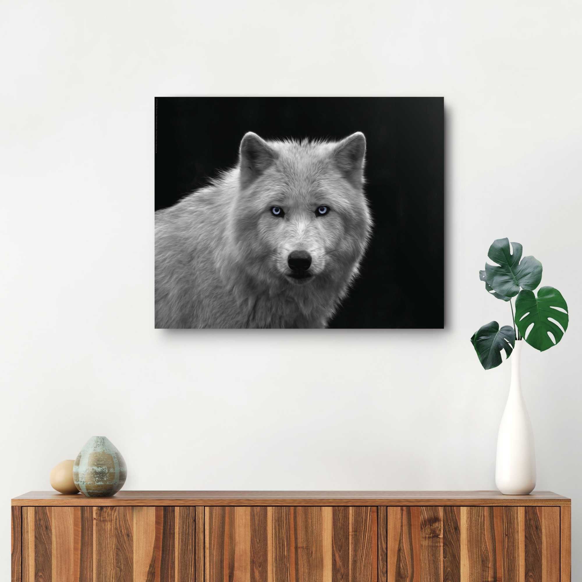 Reinders! Wandbild Weißer Wolf
