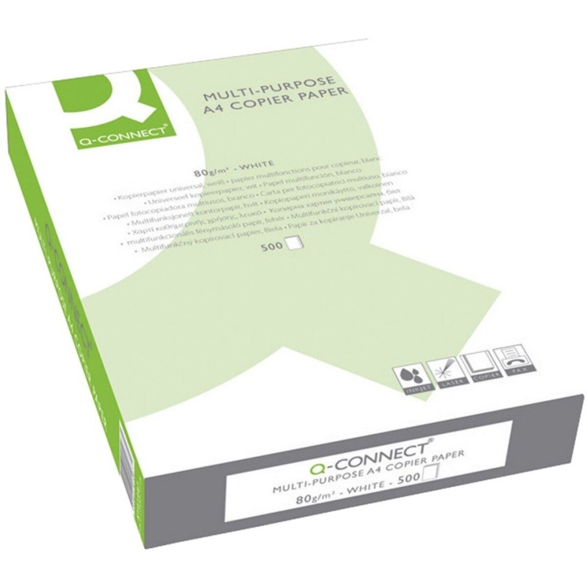 Connect Kopierpapier Kopierpapier A4 80g/qm weiß VE=500 Blatt