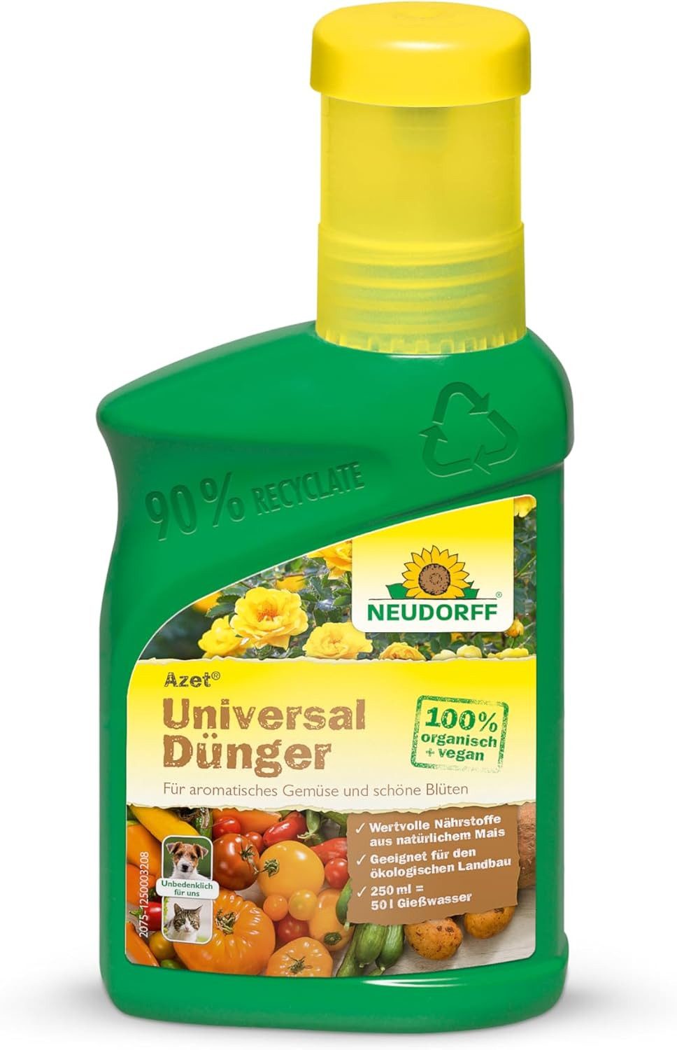 Neudorff Удобрение для растений Neudorff Azet UniversalDünger 250 ml, 1-St., natürlich, unbedenklich für Mensch und Tier, Bio Удобрение