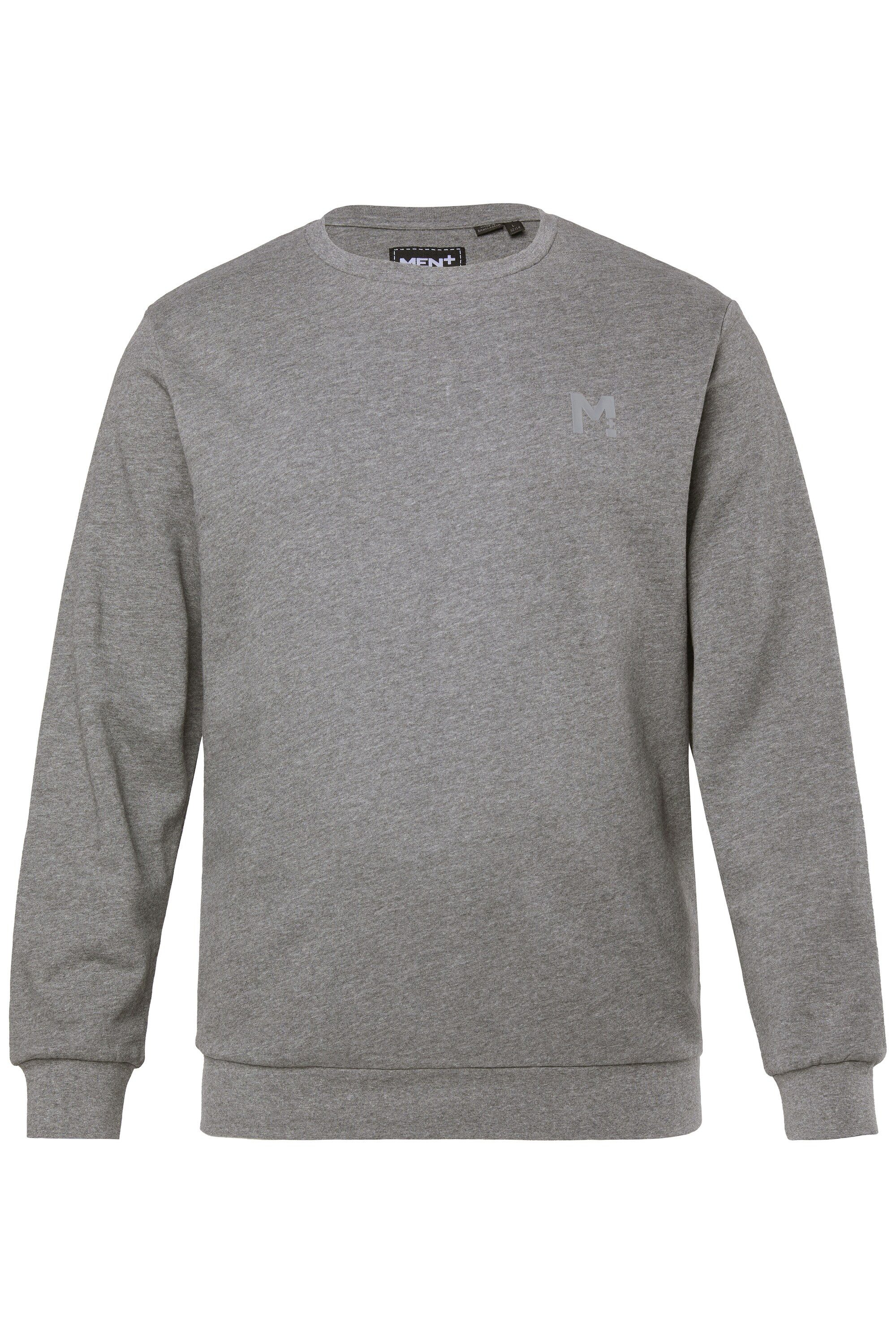 Men Plus Sweatshirt Men+ Sweatshirt Basic Rundhalsausschnitt bis 8 XL günstig online kaufen