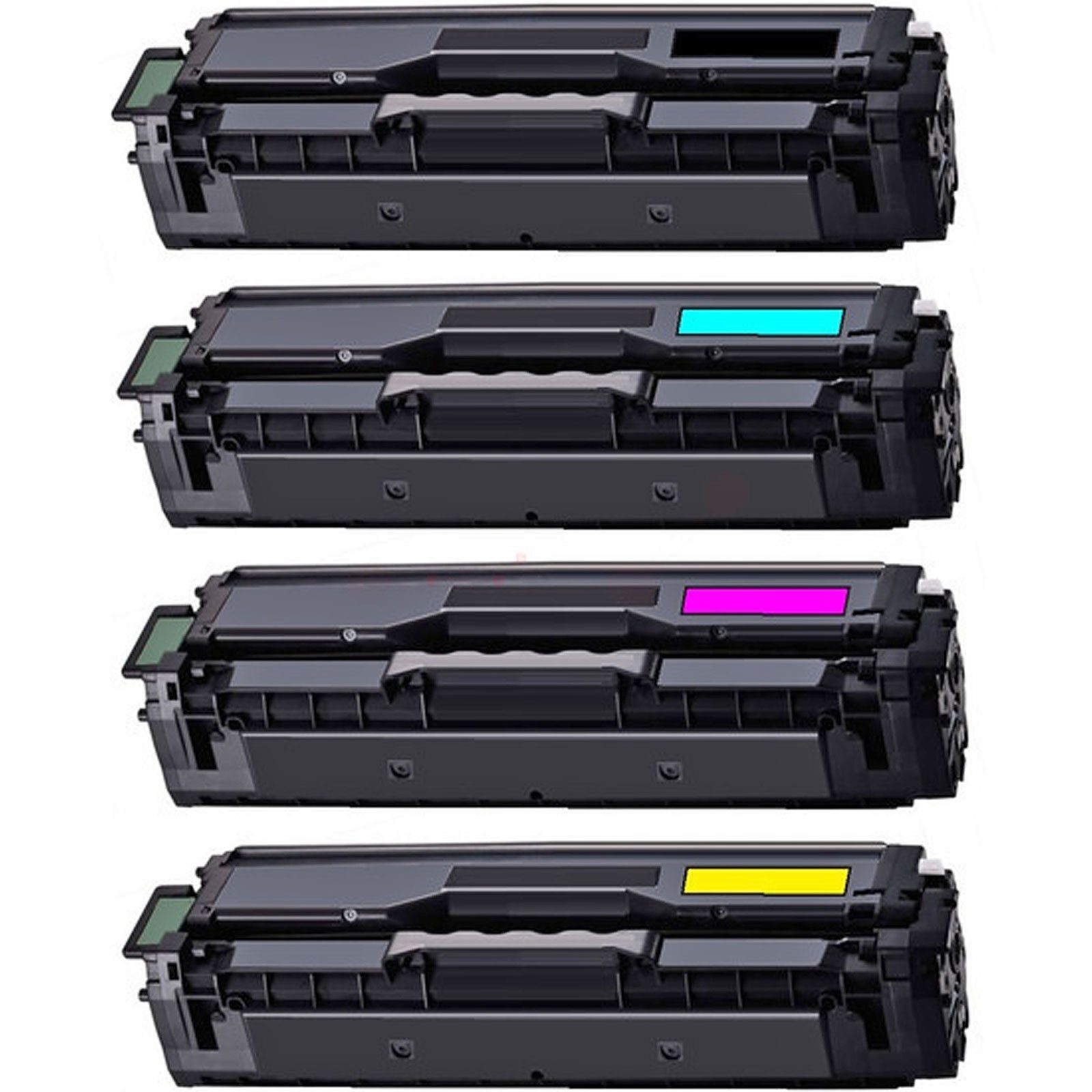 Gigao Tonerkartusche 4-Farben Kompatibel Multipack Cyan, Samsung Magent CLT-P504C (Schwarz