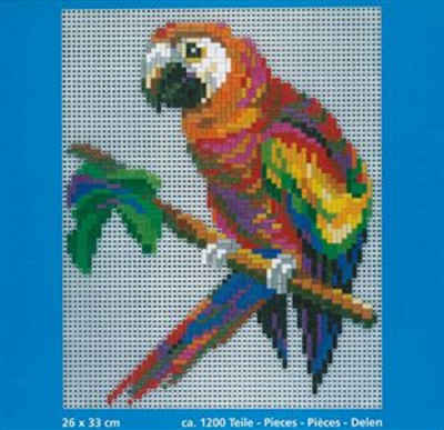 Stick it Steckpuzzle Papagei, 1200 Puzzleteile, Bildformat: 26cm x 33 cm