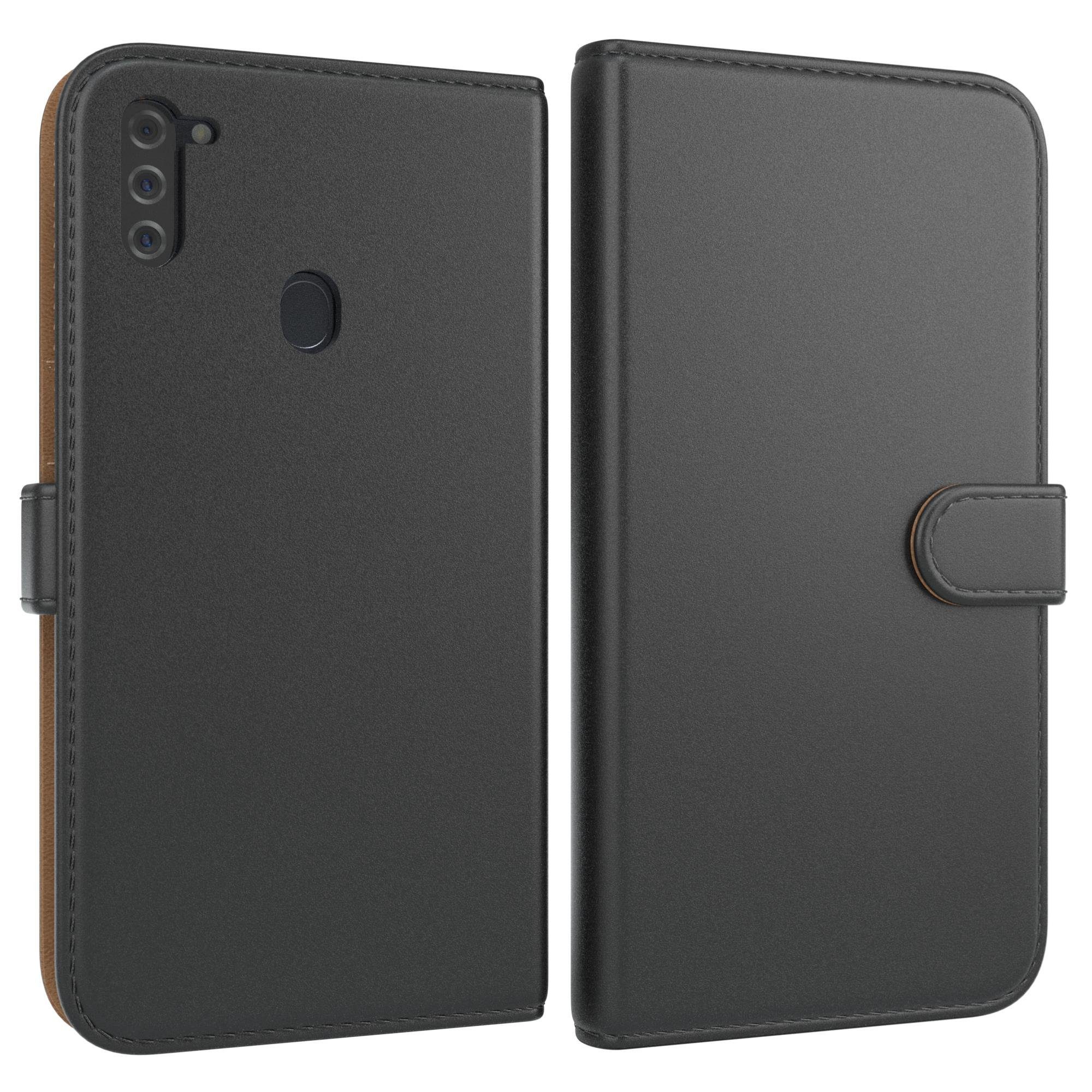 EAZY CASE Handyhülle Uni Bookstyle für Samsung Galaxy M11 6,4 Zoll, Schutzhülle mit Standfunktion Kartenfach Handytasche aufklappbar Etui