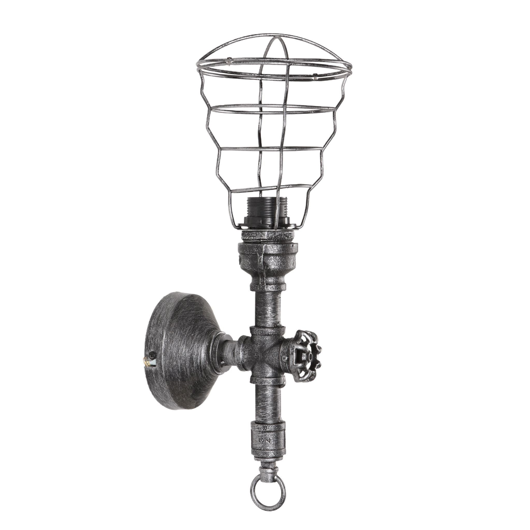 Home4Living Wandleuchte Wandlampe Wandfackel Industrial-Style E27 230V dekorativ, ohne Leuchtmittel, Dekorativ