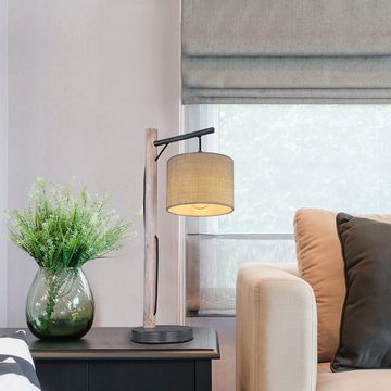 Globo Tischleuchte Tischleuchte Wohnzimmer mit Schalter Tischlampe Schlafzimmer Flur