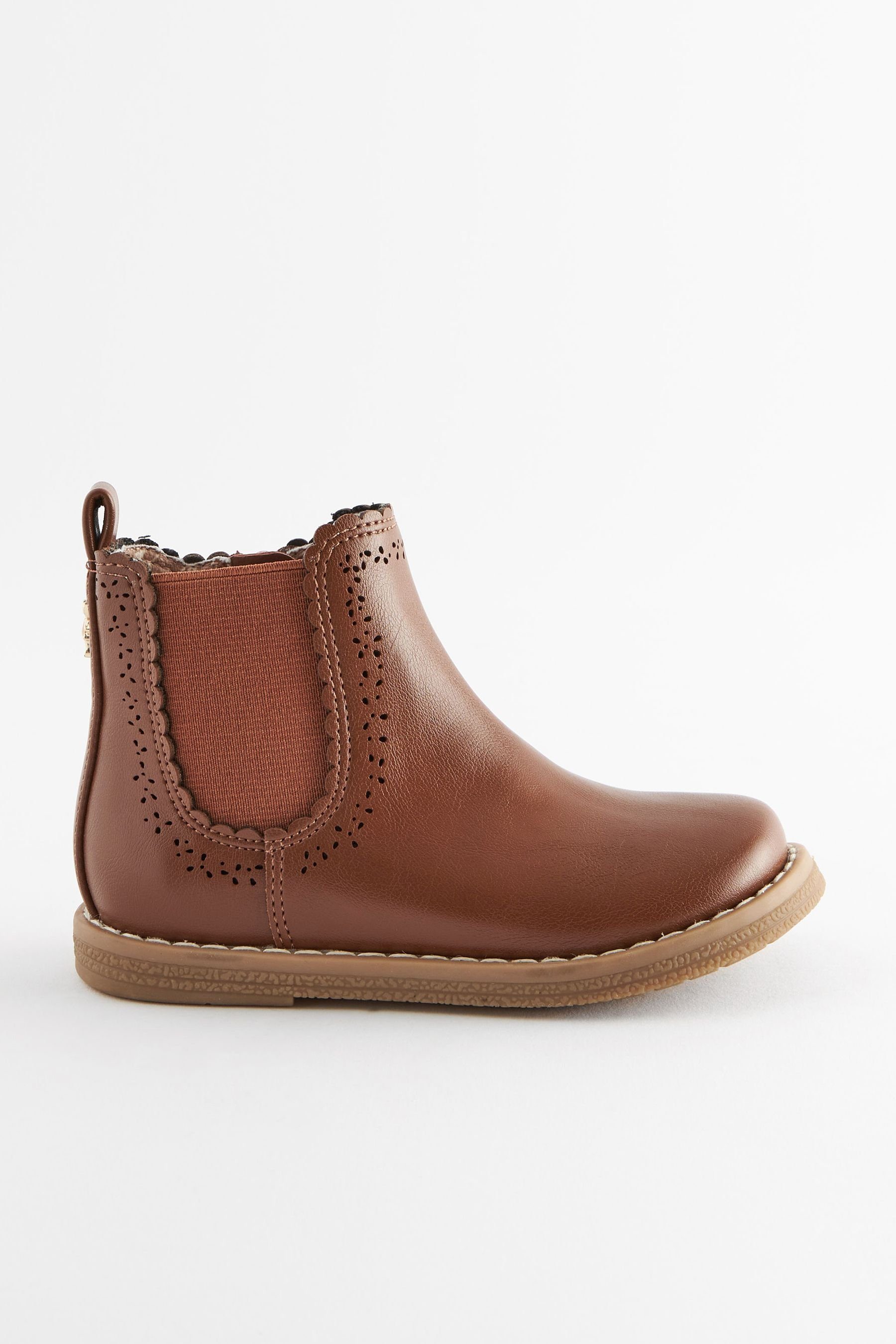 Next Chelsea-Stiefeletten, weite Passform Chelseaboots Brown (1-tlg) Tan