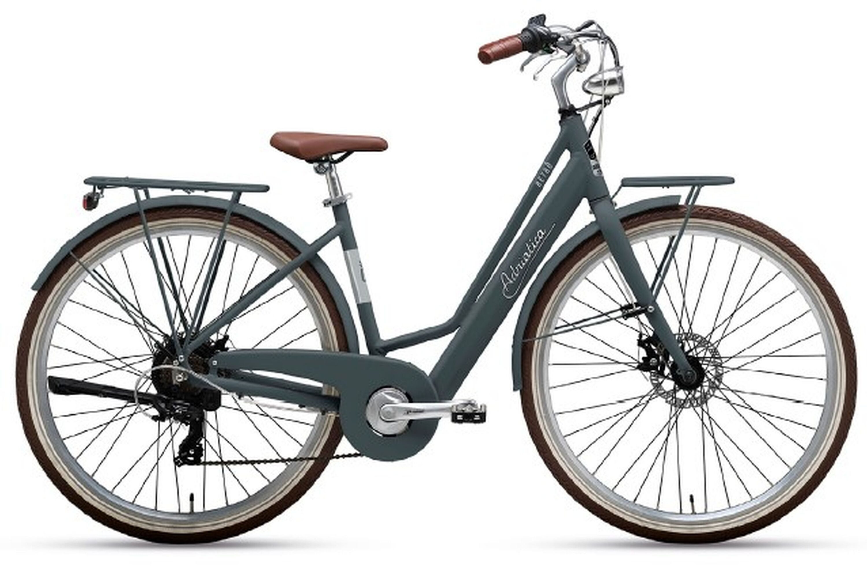Adriatica Cityrad, 6 Gang Shimano, Kettenschaltung, Elektro-Citybike RETRO 28 Zoll